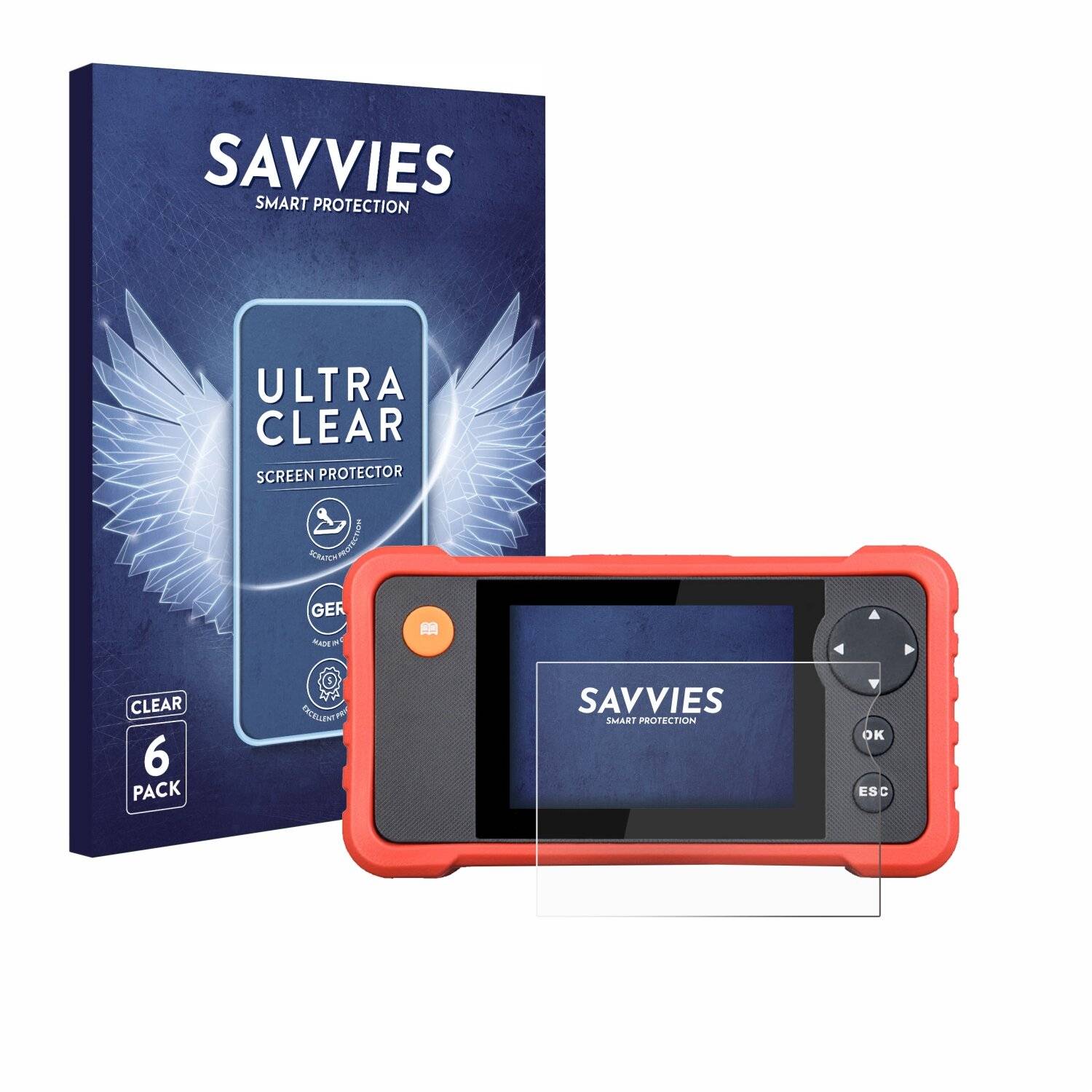 6x Savvies Displayschutz-Folie für Launch