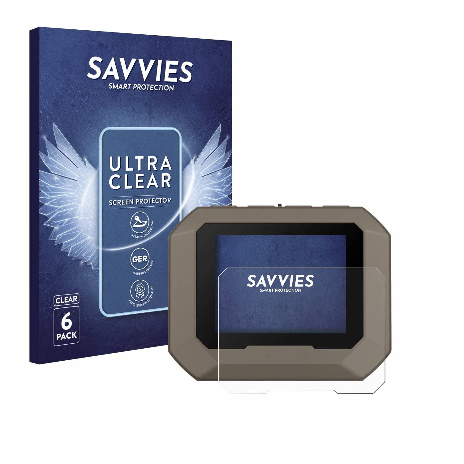 6x Savvies Displayschutz-Folie für Garmin Xero C1