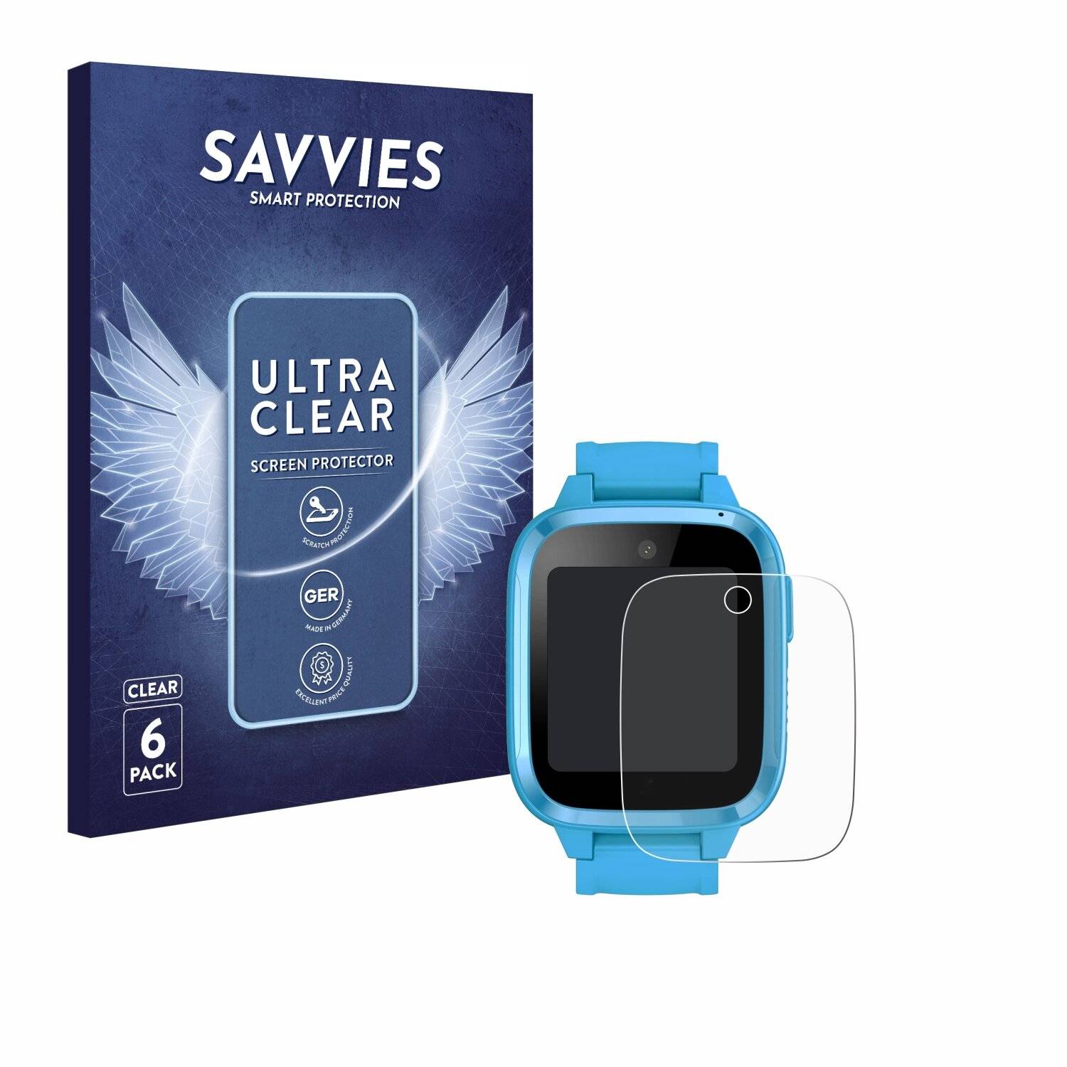 6x Savvies Displayschutz-Folie für Xplora Kidzi