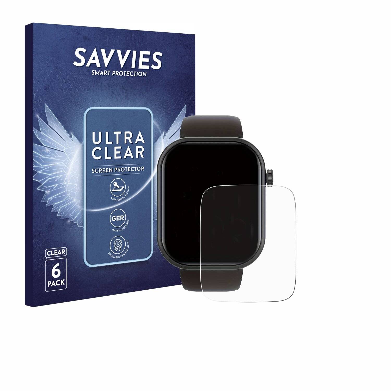 6x Savvies Displayschutz-Folie für Woneligo IDW19