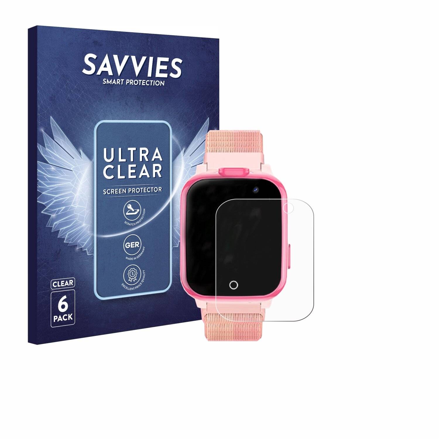 6x Savvies Displayschutz-Folie für Piulaxiu T5