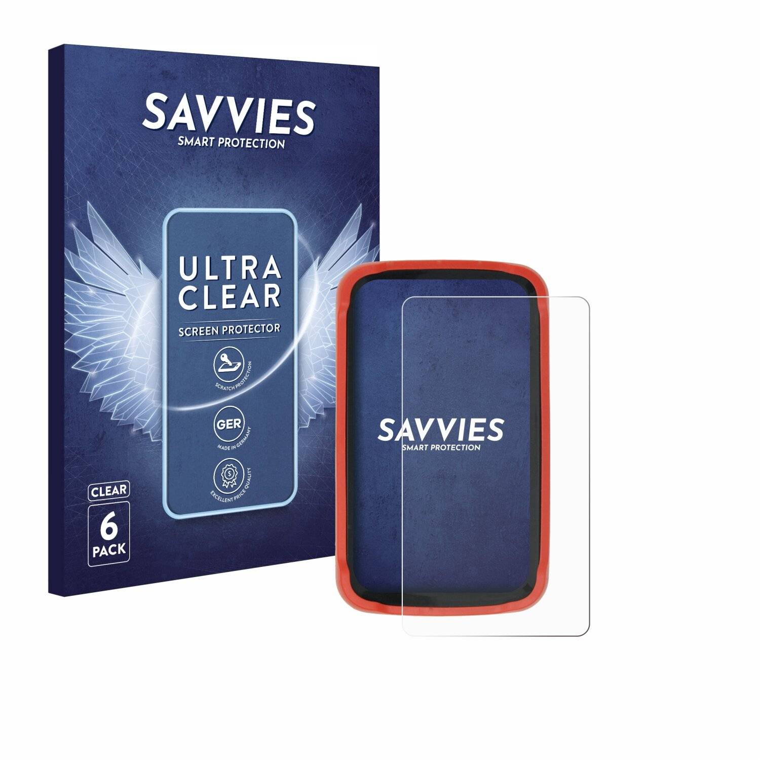 6x Savvies Displayschutz-Folie für Emmerl