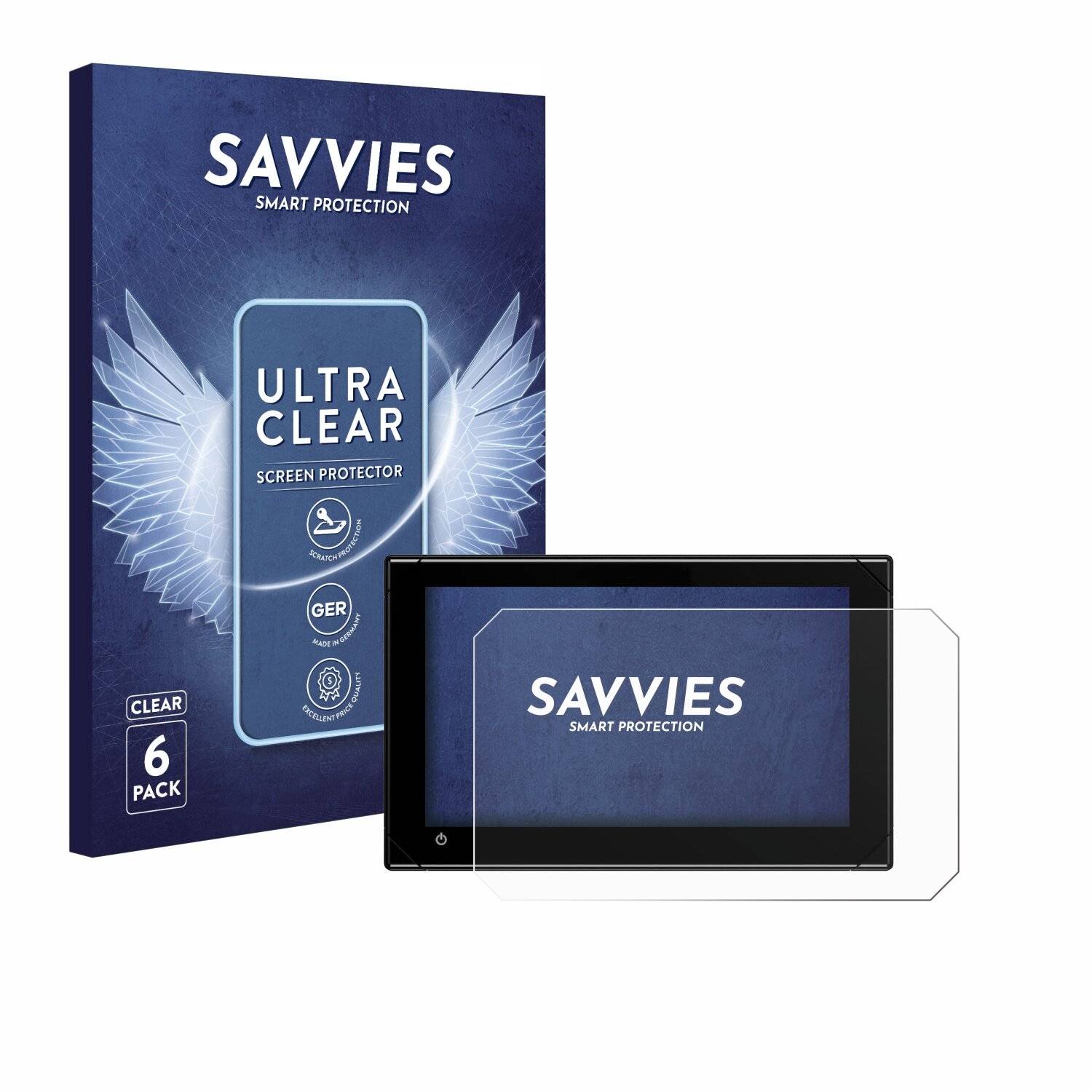 6x Savvies Displayschutz-Folie für B&G Zeus