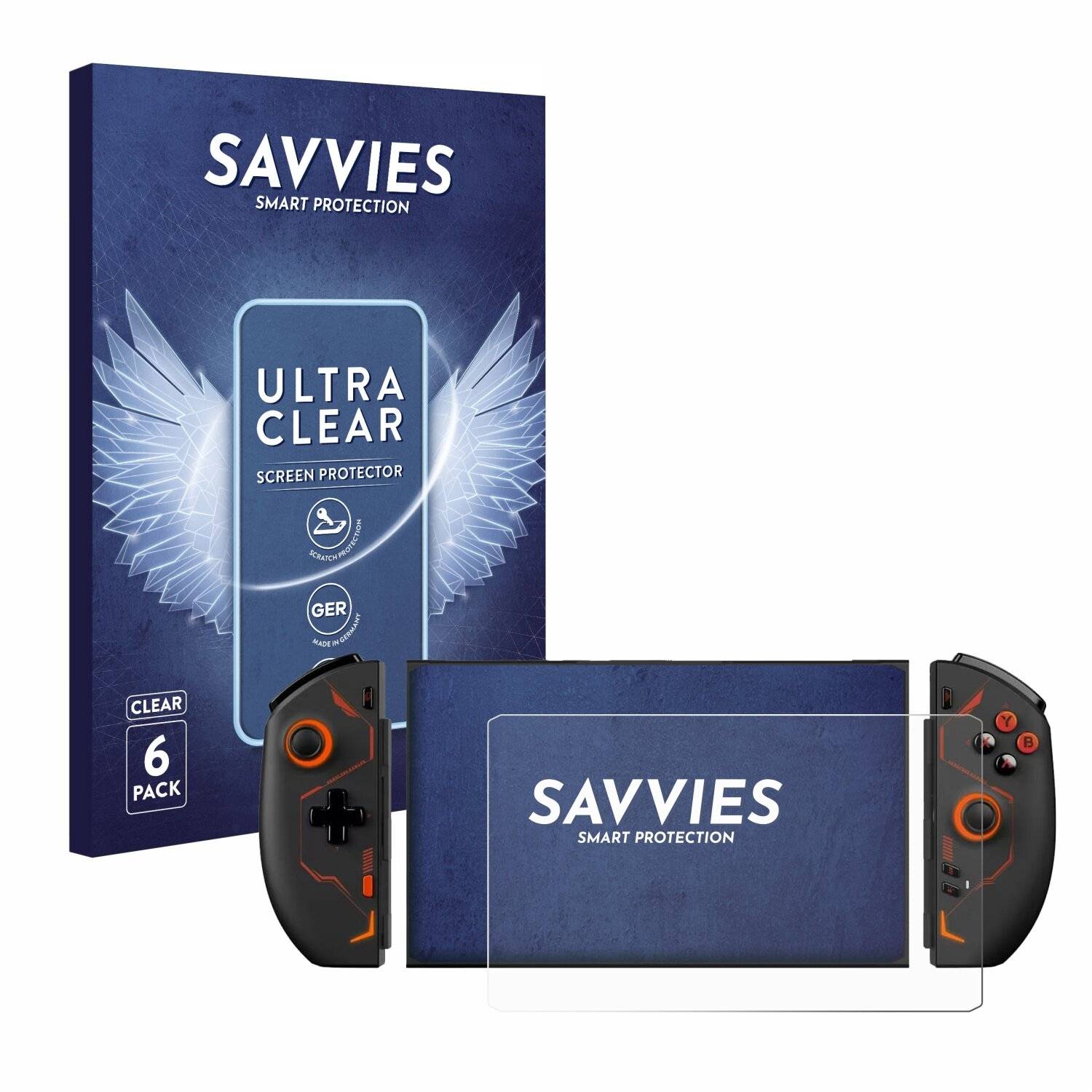 6x Savvies Displayschutz-Folie für OneXPlayer 2