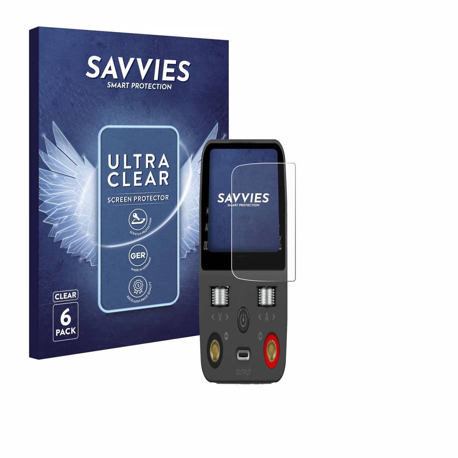6x Savvies Displayschutz-Folie für ToolkitRC P200