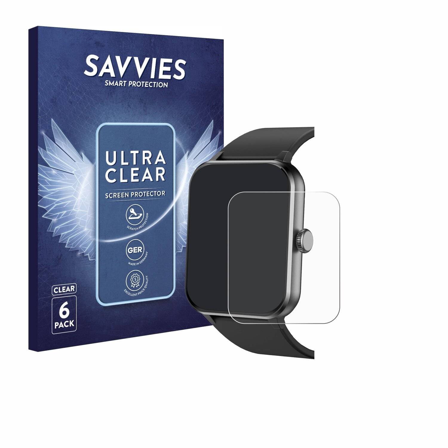 6x Savvies Displayschutz-Folie für Blackview