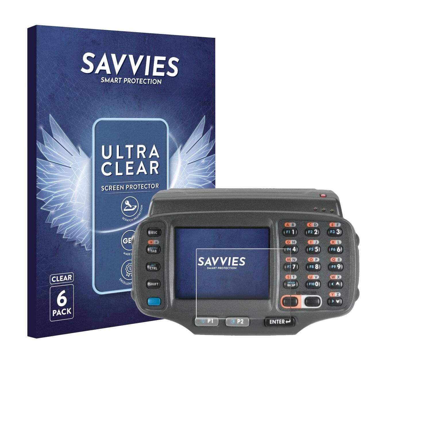 6x Savvies Displayschutz-Folie für Zebra