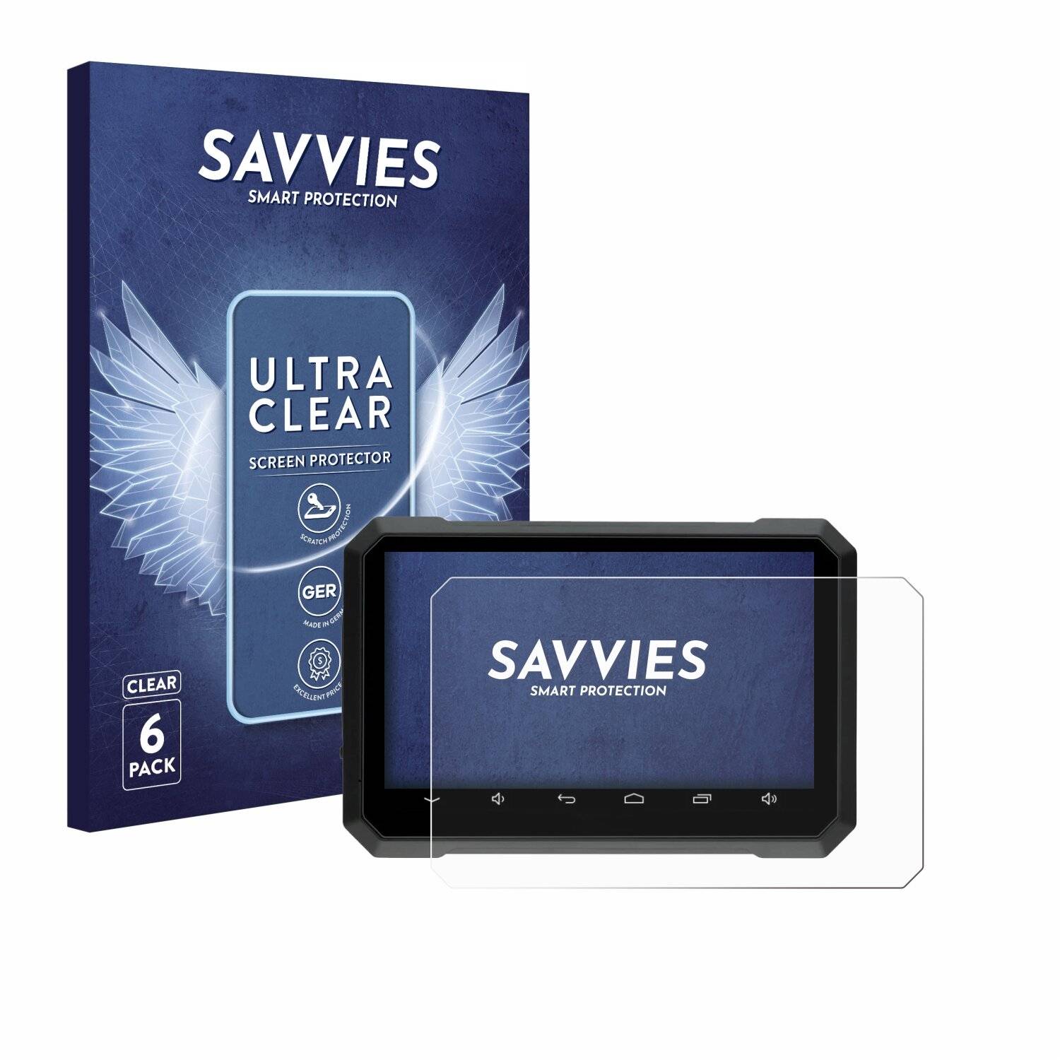6x Savvies Displayschutz-Folie für Elebest Rider