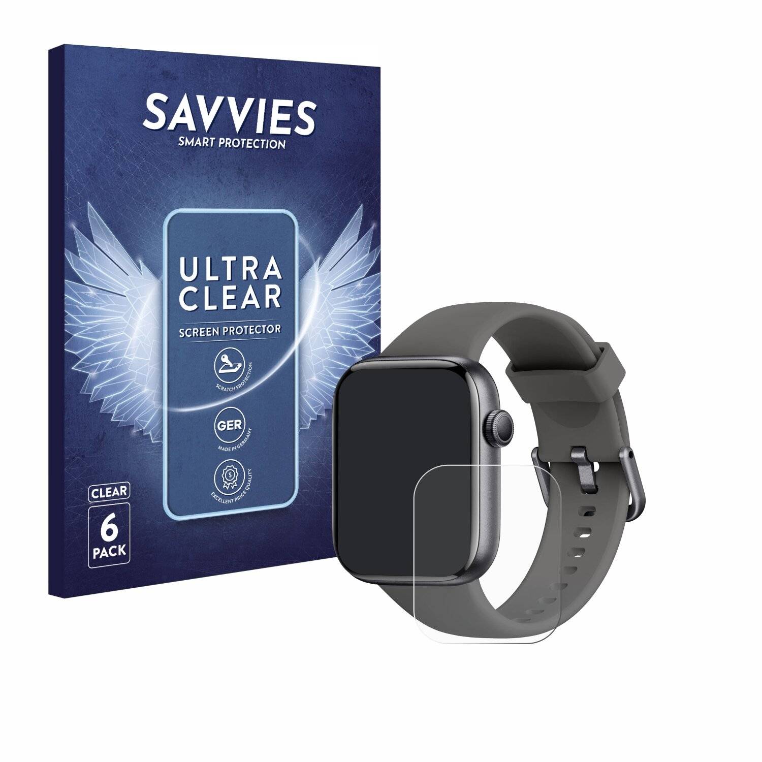6x Savvies Displayschutz-Folie für AcclaFit P5
