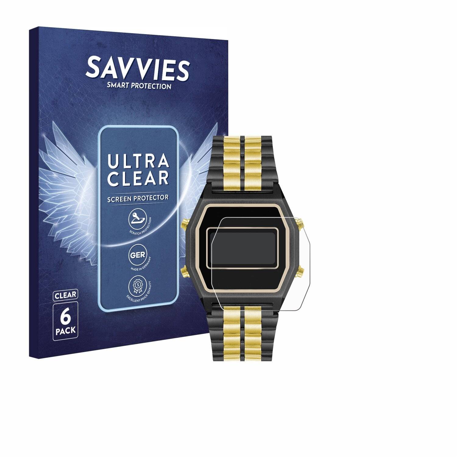 6x Savvies Displayschutz-Folie für Armitron