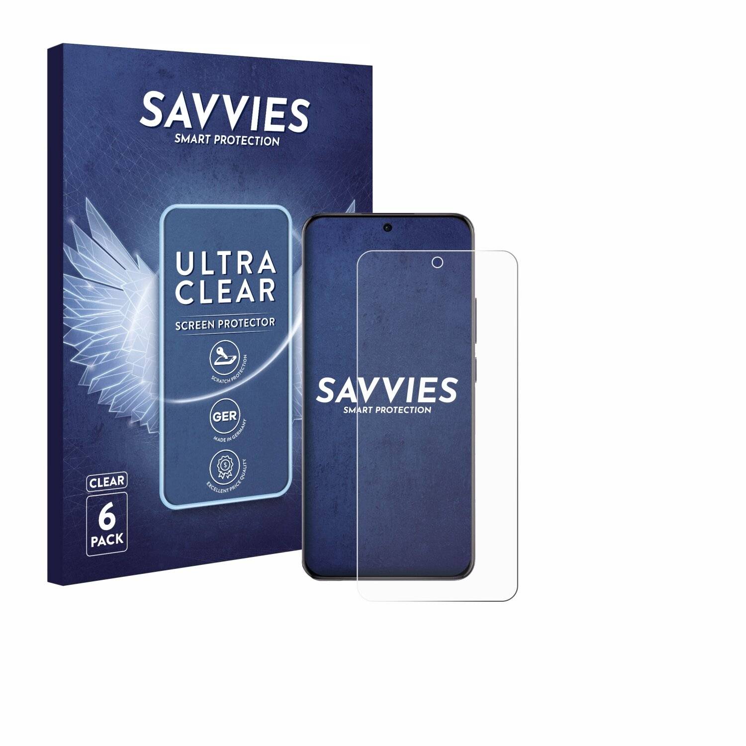 6x Savvies Displayschutz-Folie für Oppo Reno 12