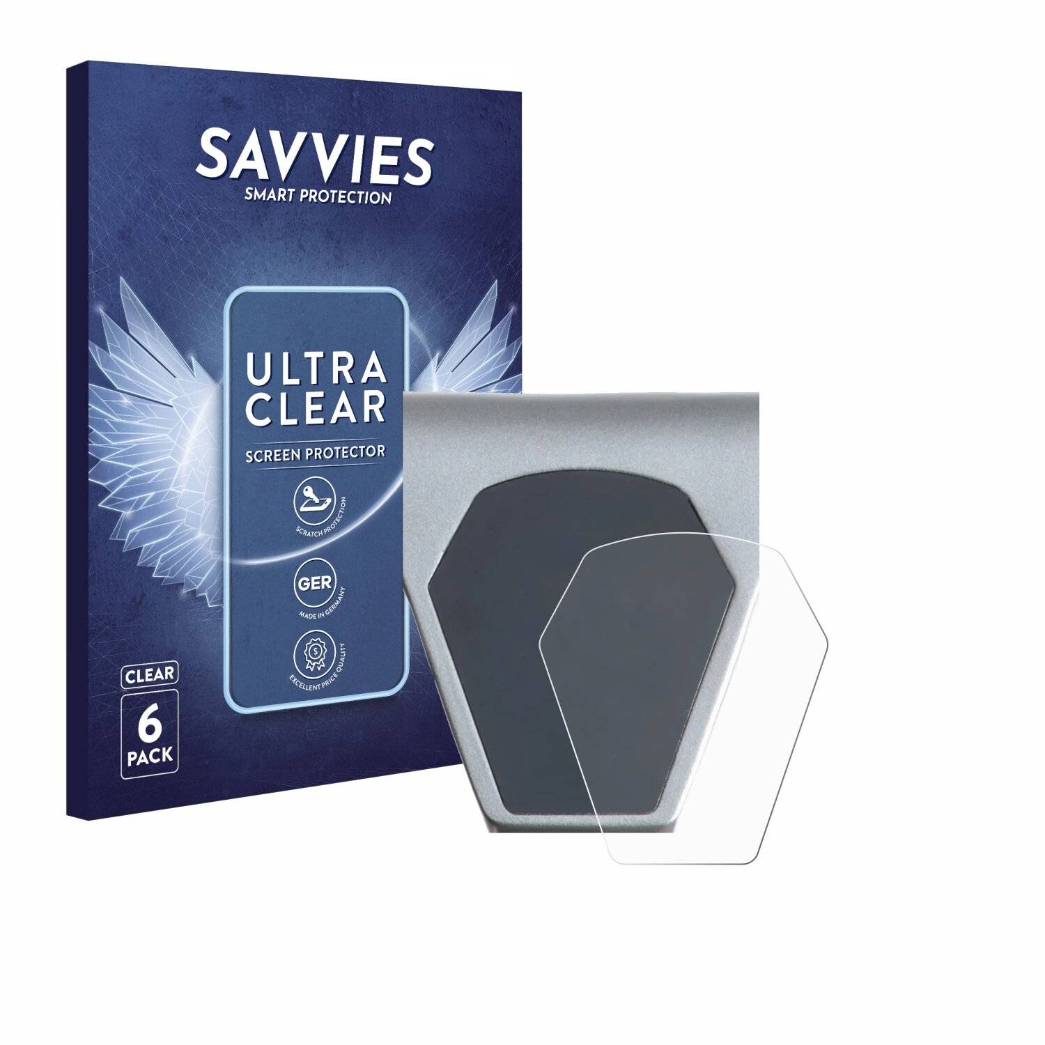 6x Savvies Displayschutz-Folie für Epowerfun ePF-PULSE