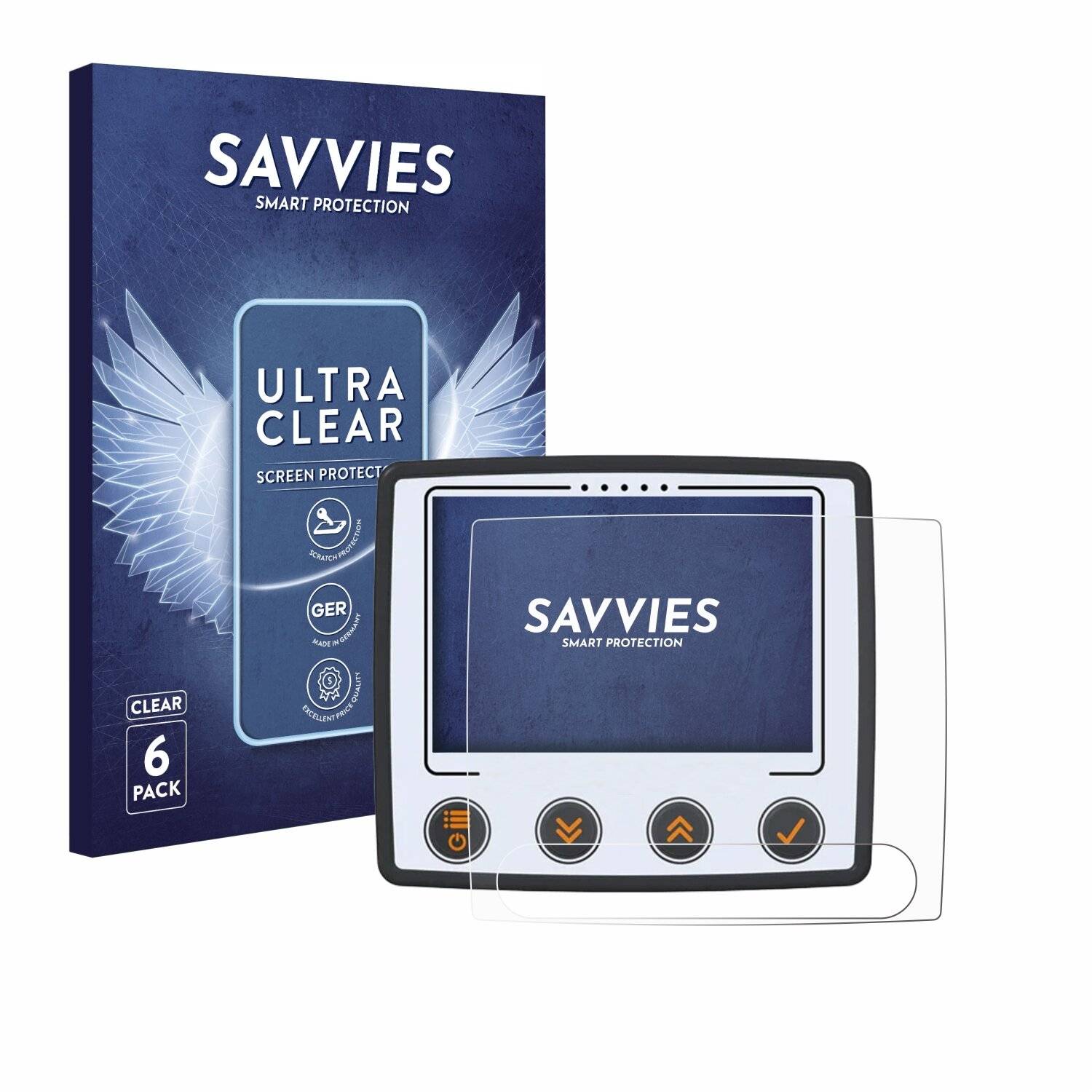 6x Savvies Displayschutz-Folie für Skytraxx 5