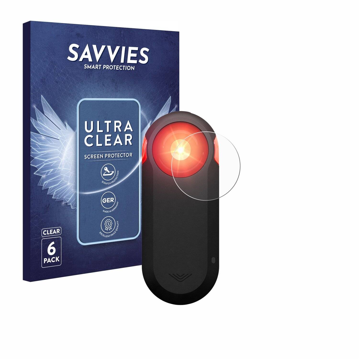 6x Savvies Displayschutz-Folie für Garmin Varia