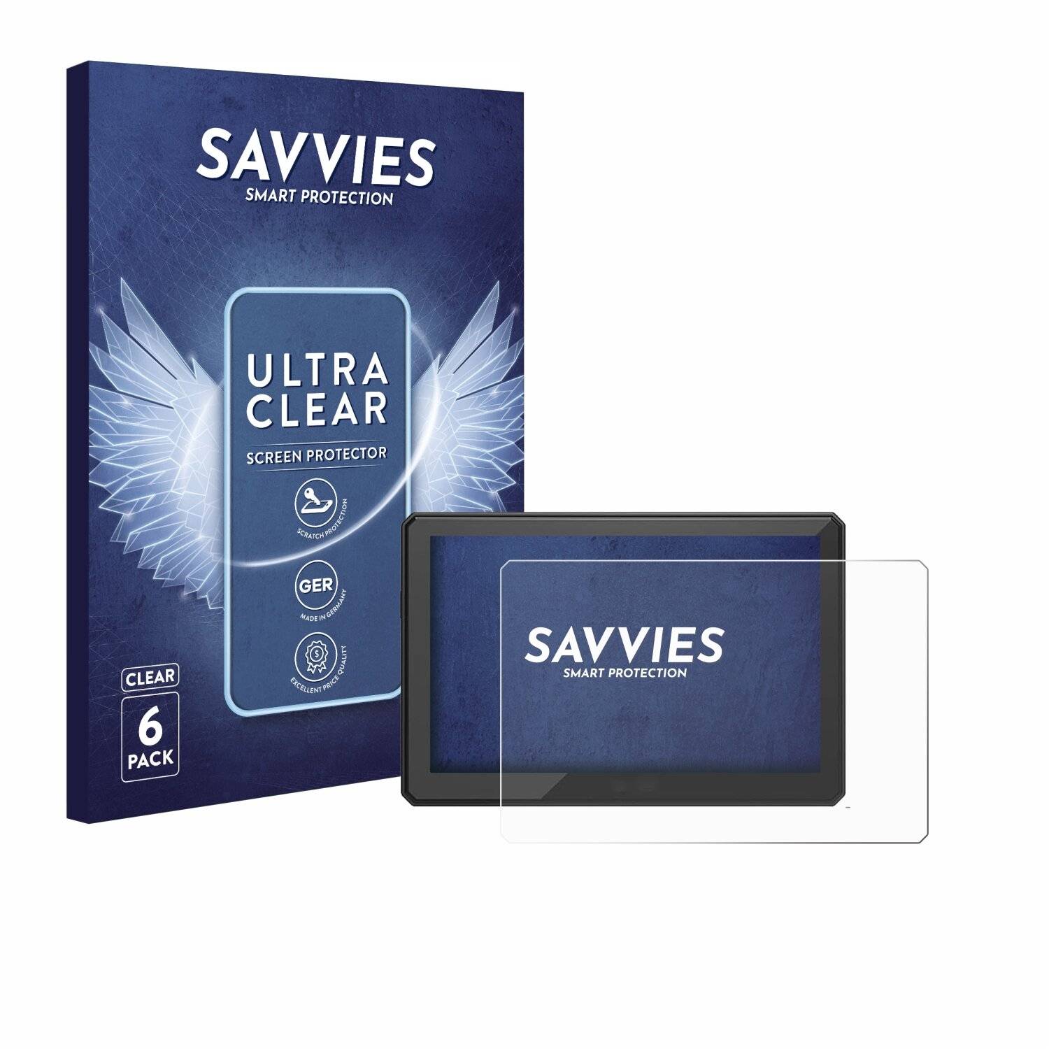6x Savvies Displayschutz-Folie für CARabc