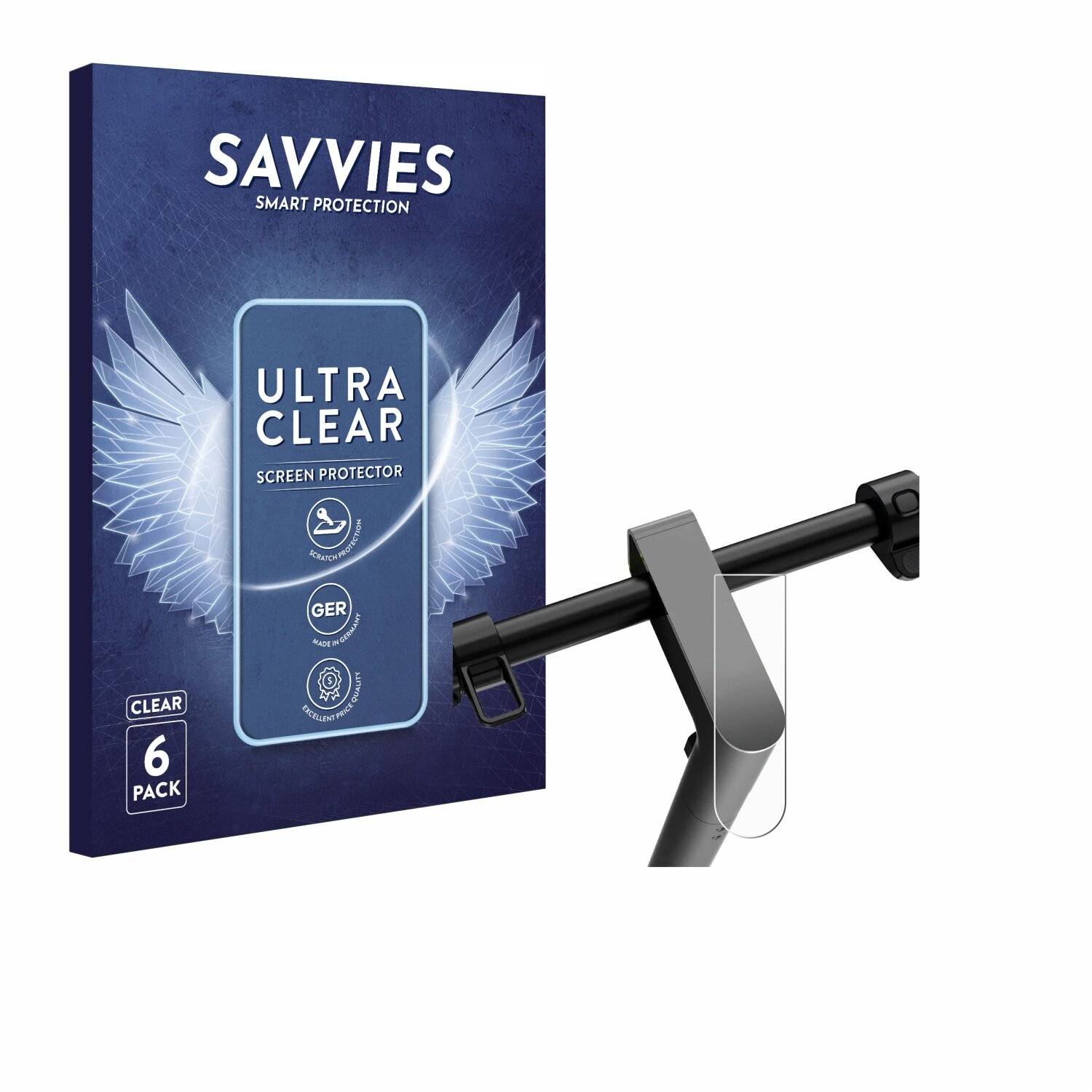 6x Savvies Displayschutz-Folie für Navee