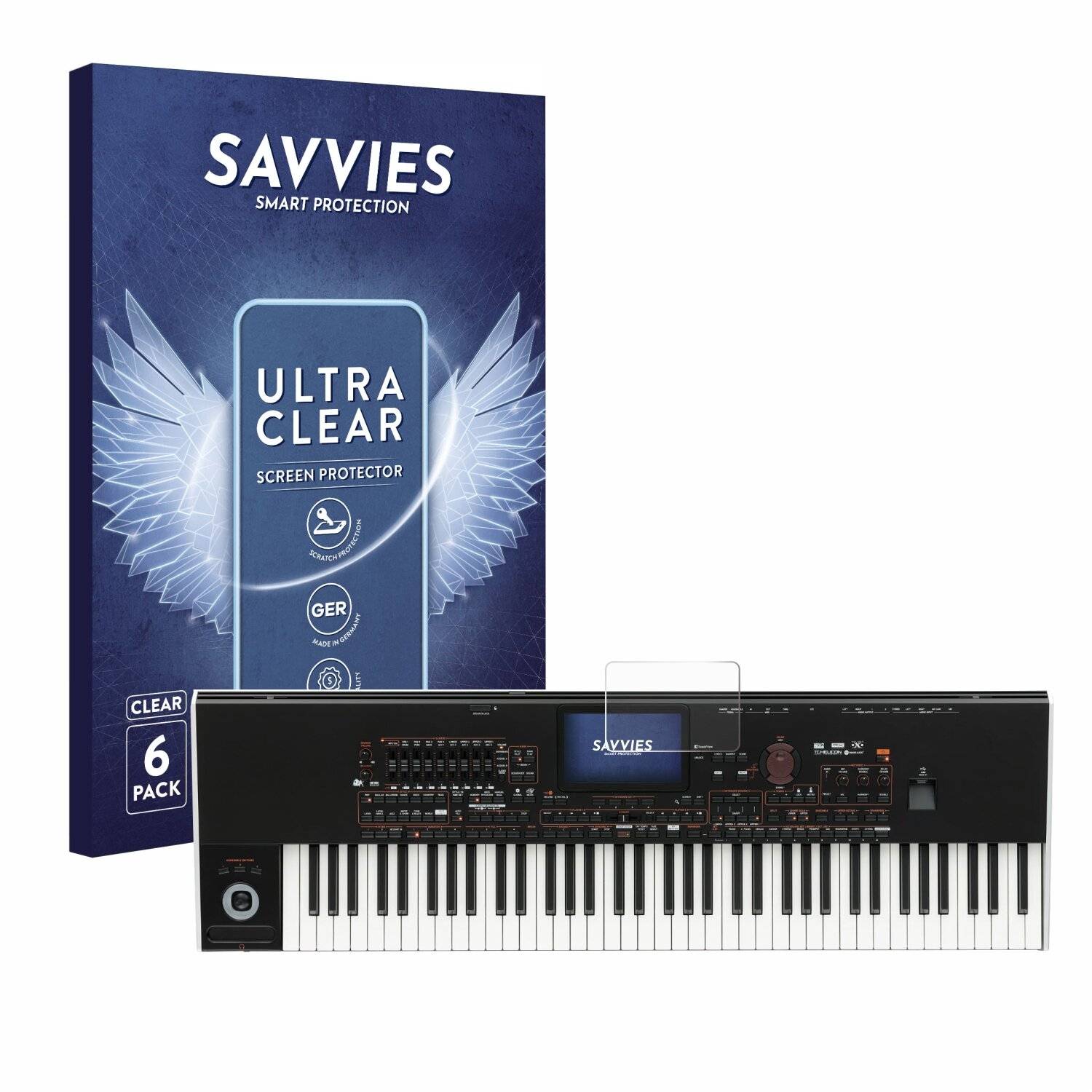 6x Savvies Displayschutz-Folie für KORG