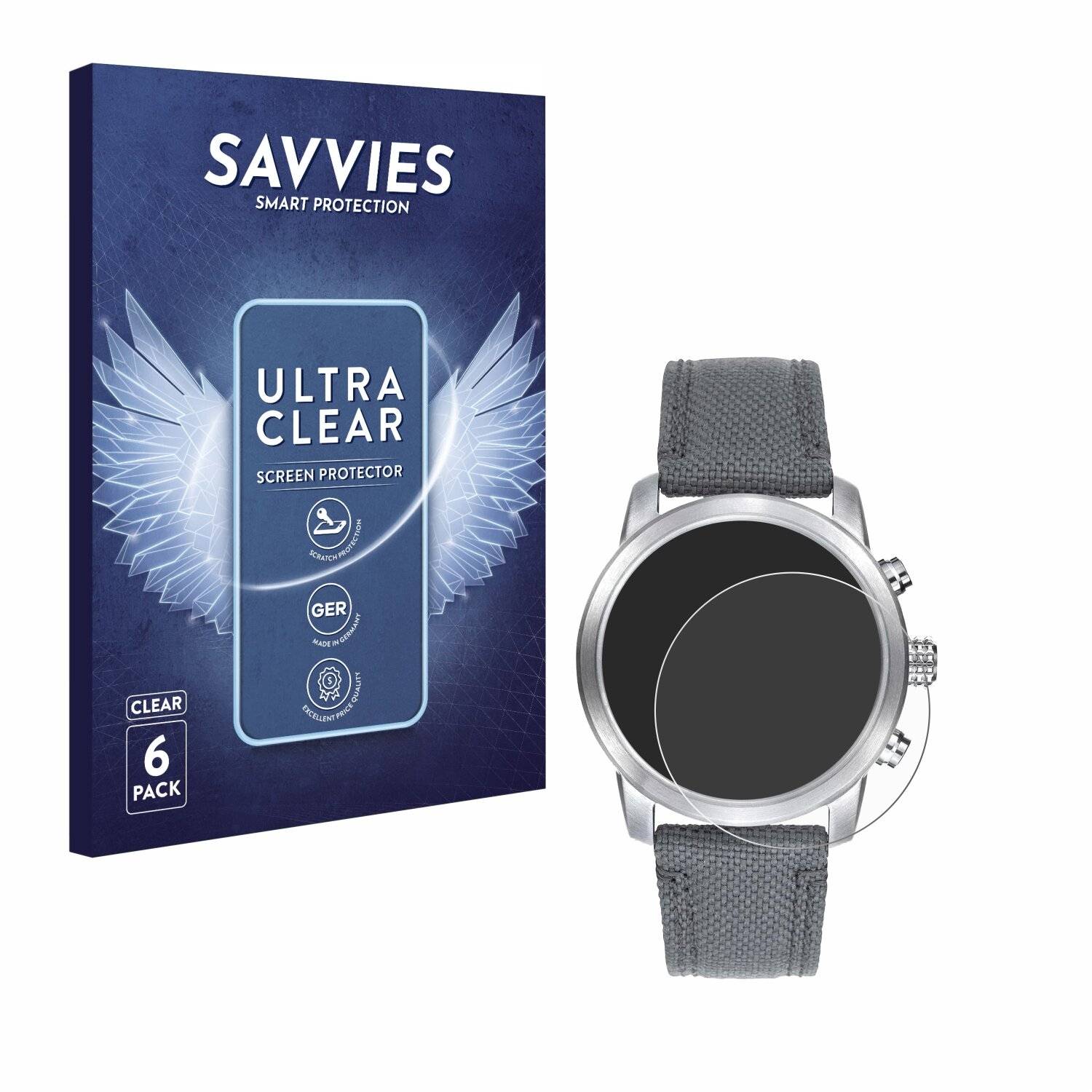 6x Savvies Displayschutz-Folie für Citizen