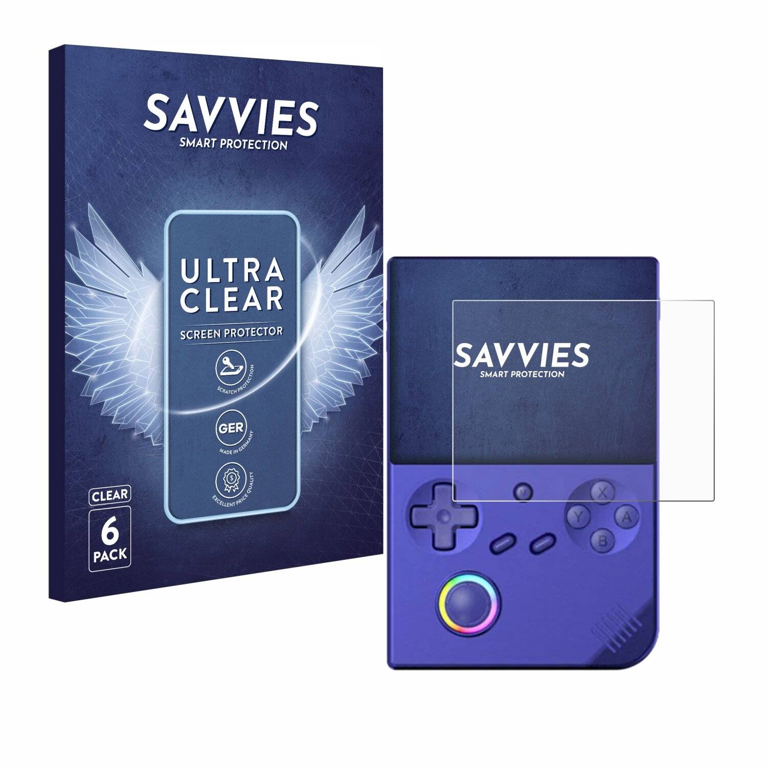 6x Savvies Displayschutz-Folie für Anbernic