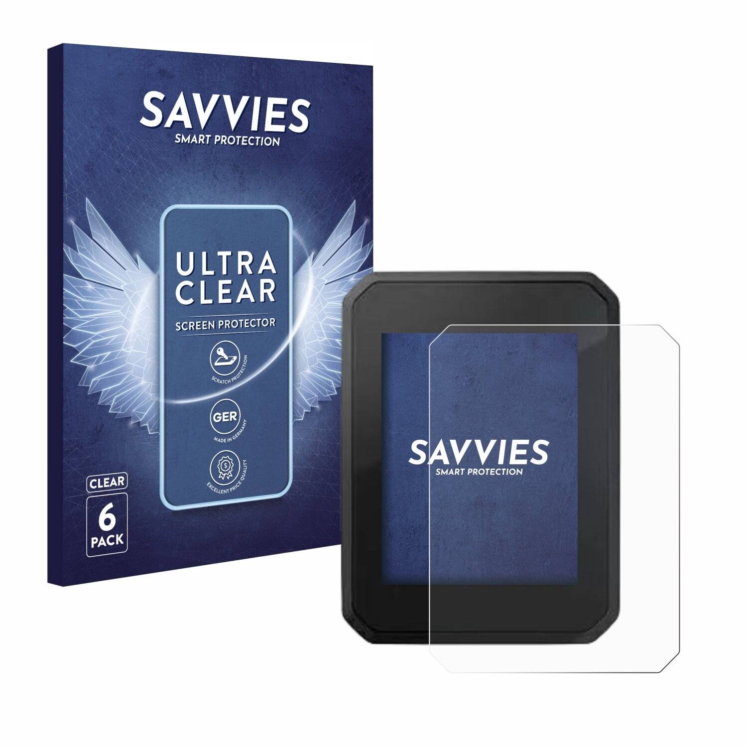 6x Savvies Displayschutz-Folie für FIT Display Compact