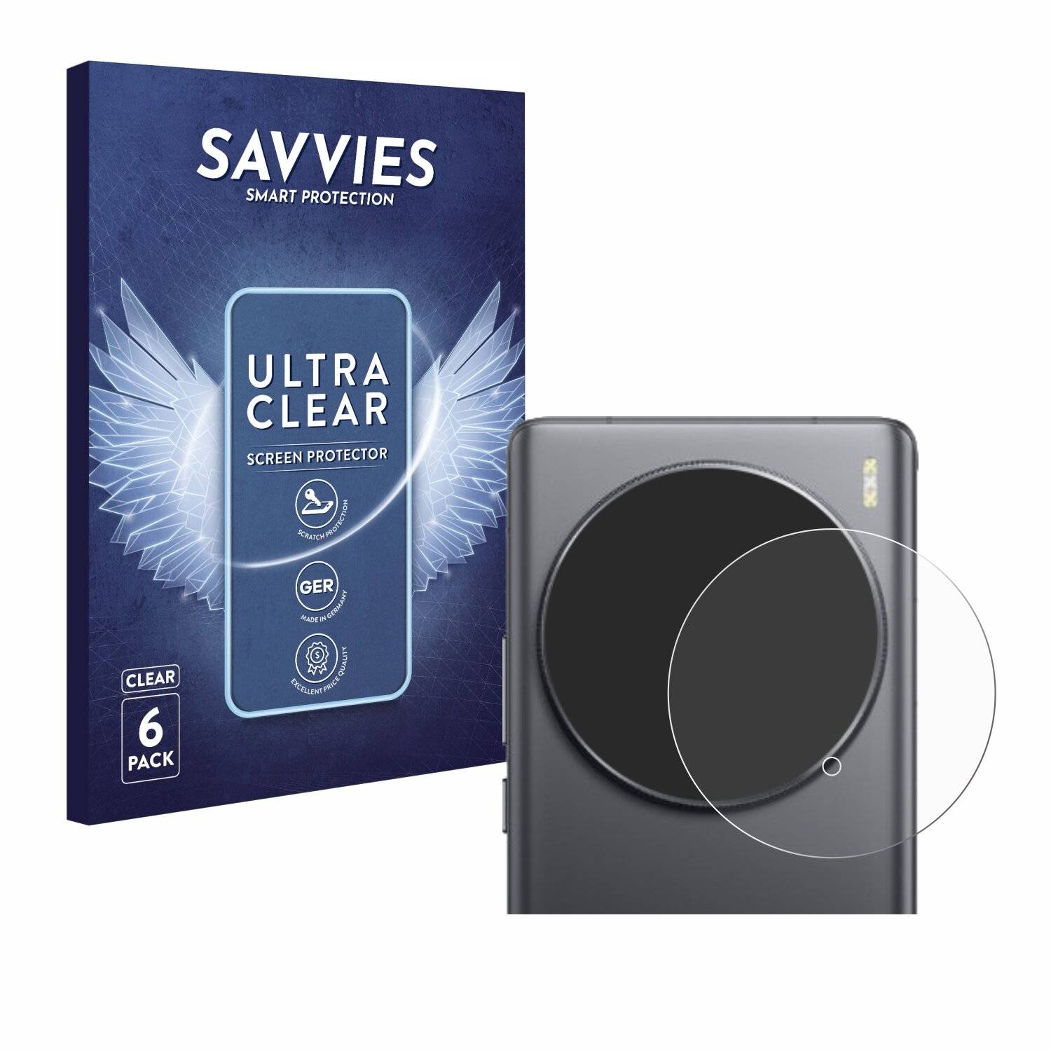 6x Savvies Displayschutz-Folie für Vivo X100 Ultra (NUR