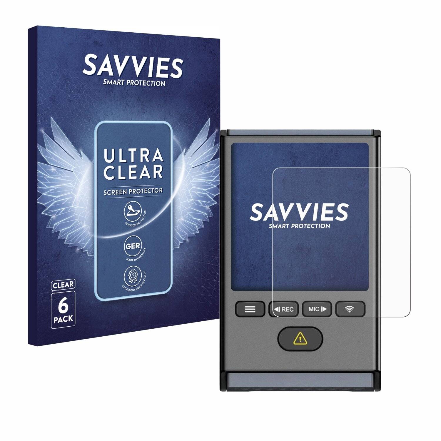 6x Savvies Displayschutz-Folie für VIOFO A119 Mini