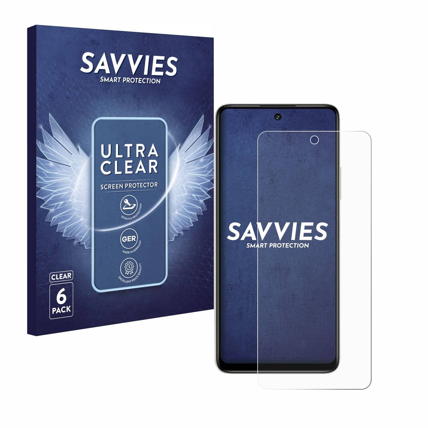 6x Savvies Displayschutz-Folie für Lava Blaze 3