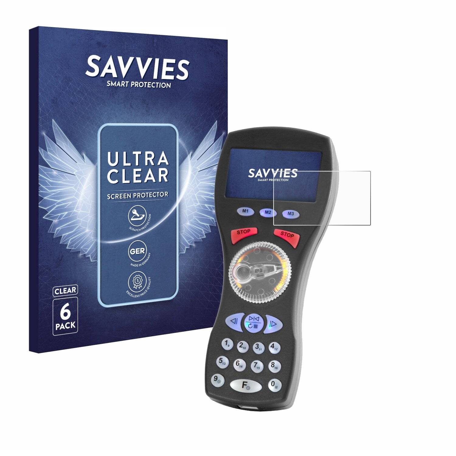 6x Savvies Displayschutz-Folie für Massoth Dimax