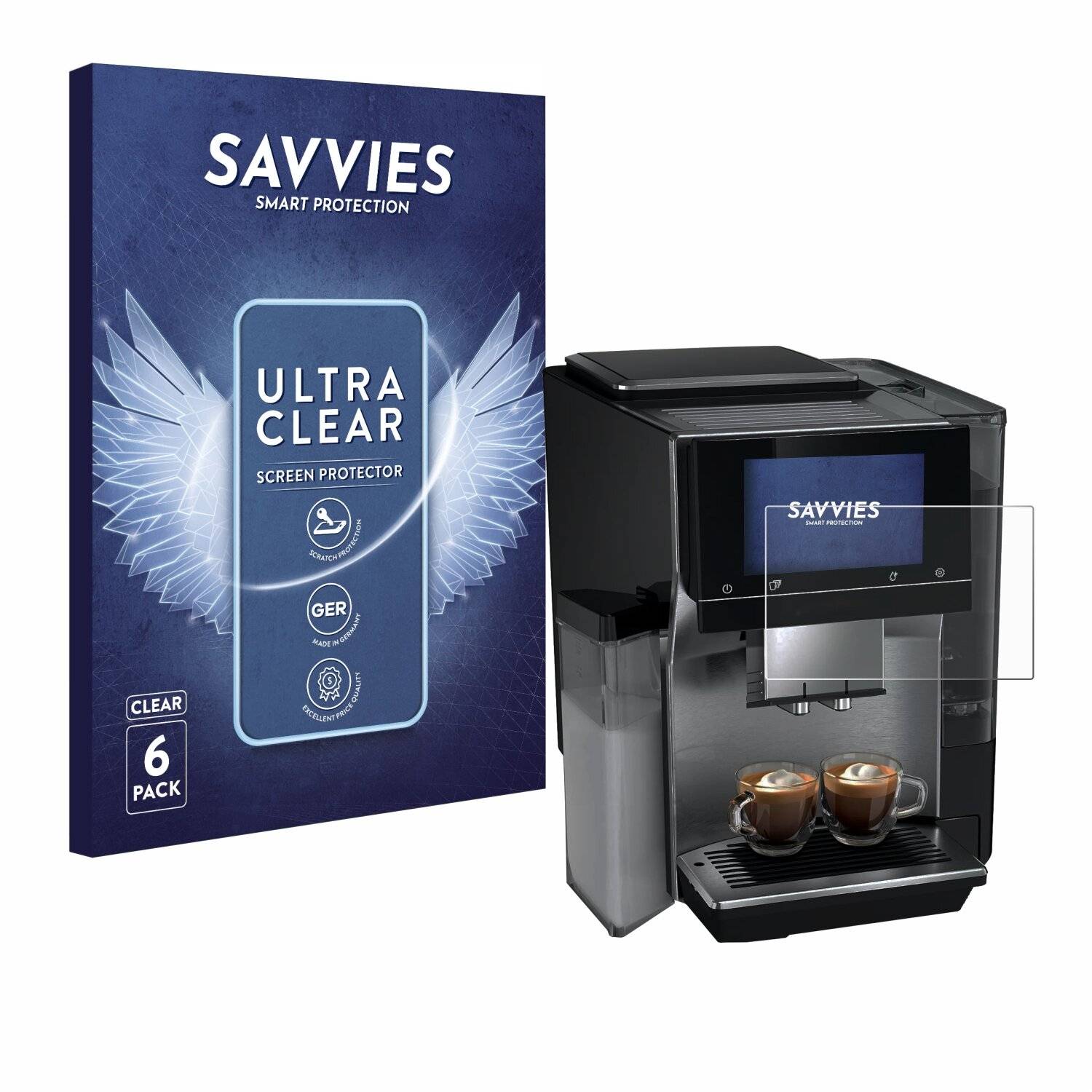 6x Savvies Displayschutz-Folie für Siemens