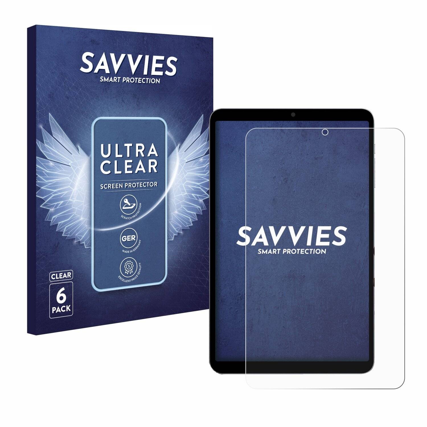 6x Savvies Displayschutz-Folie für Alldocube iPlay 60 mini