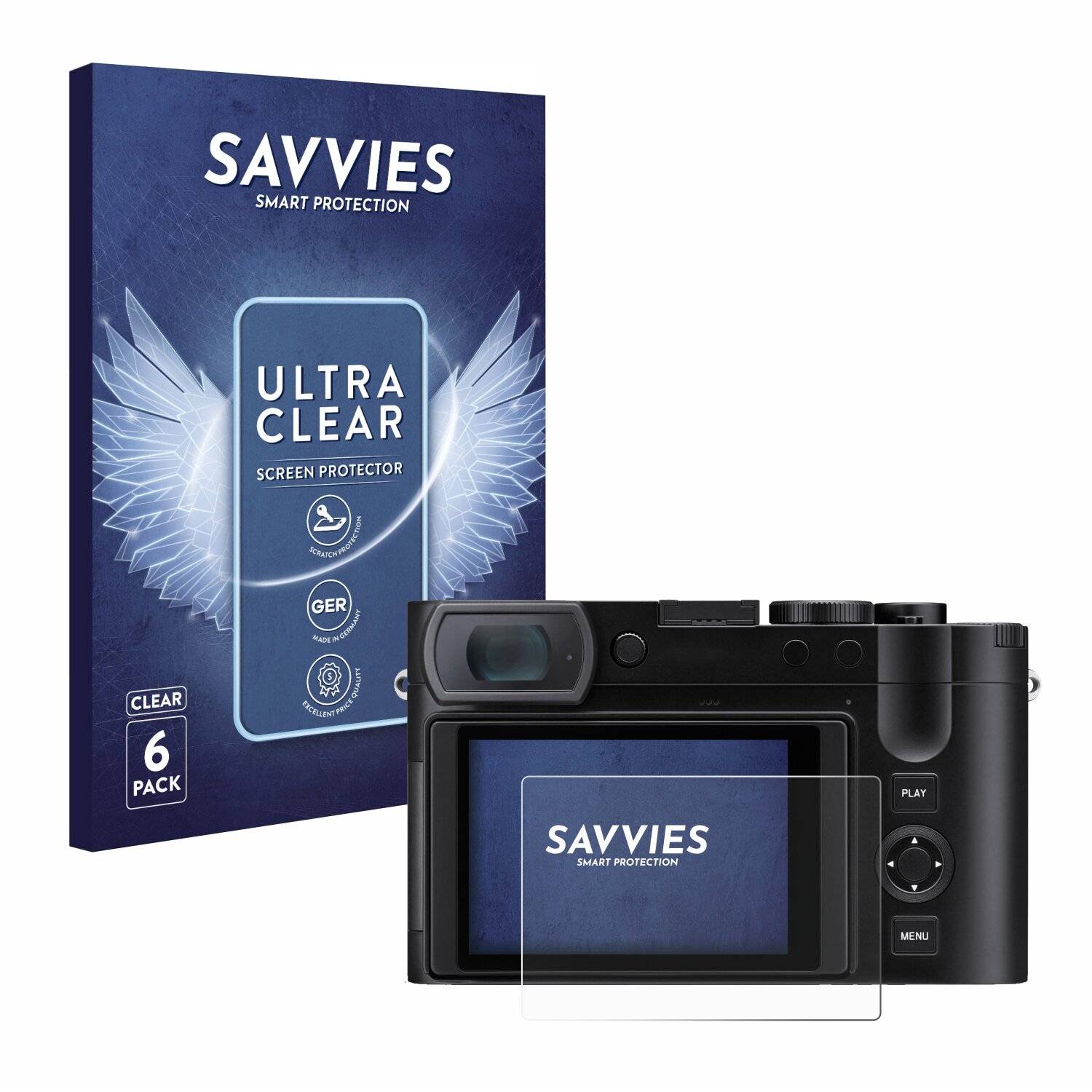 6x Savvies Displayschutz-Folie für Leica Q3