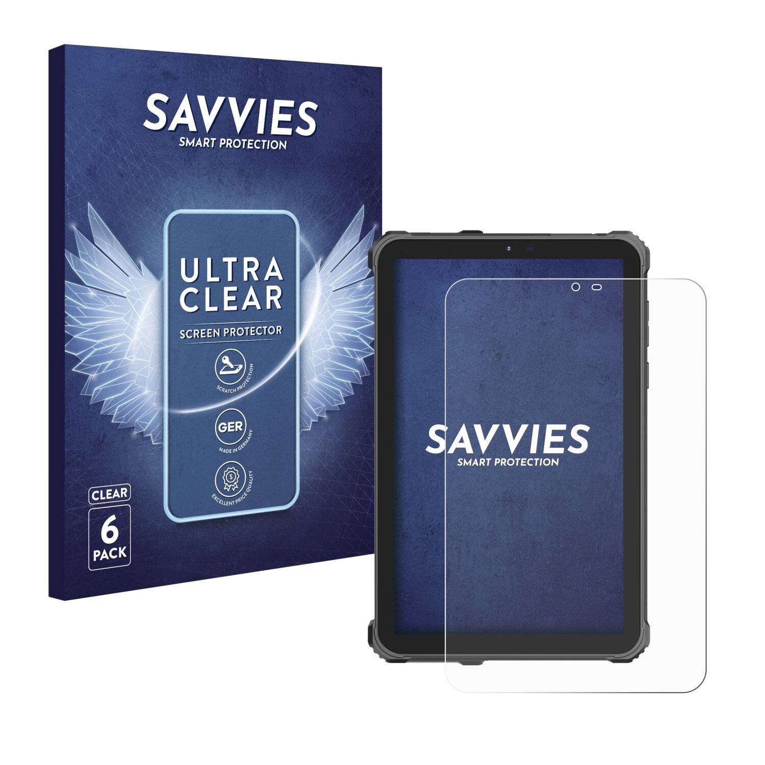 6x Savvies Displayschutz-Folie für Oukitel RT3