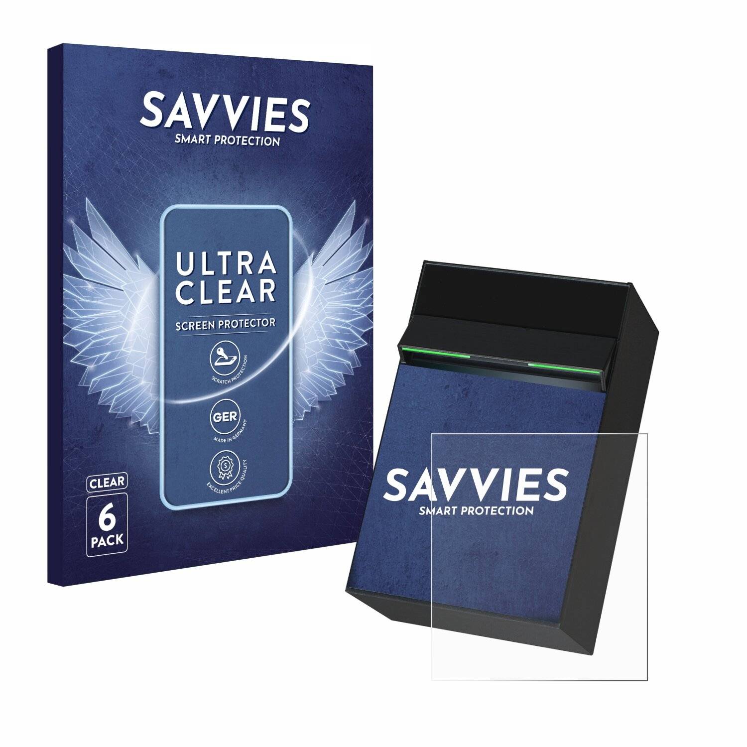 6x Savvies Displayschutz-Folie für Desko PENTA Scanner