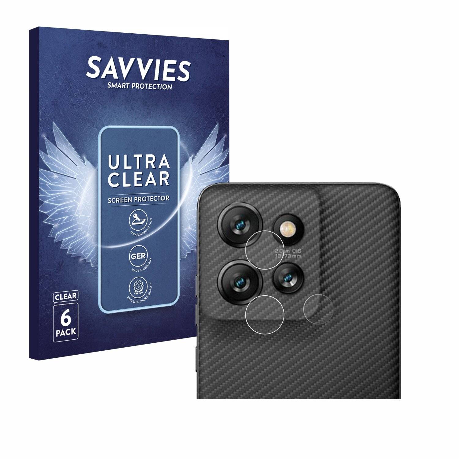 6x Savvies Displayschutz-Folie für Motorola ThinkPhone 25 (NUR