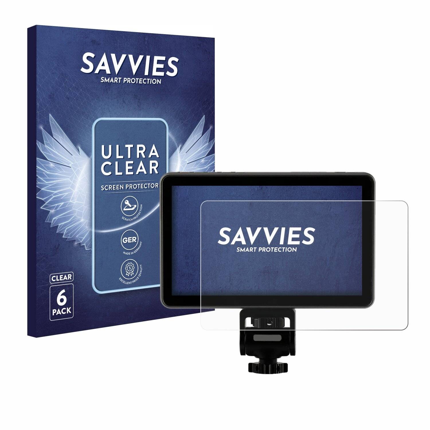 6x Savvies Displayschutz-Folie für Rollei Viltrox DC-X2