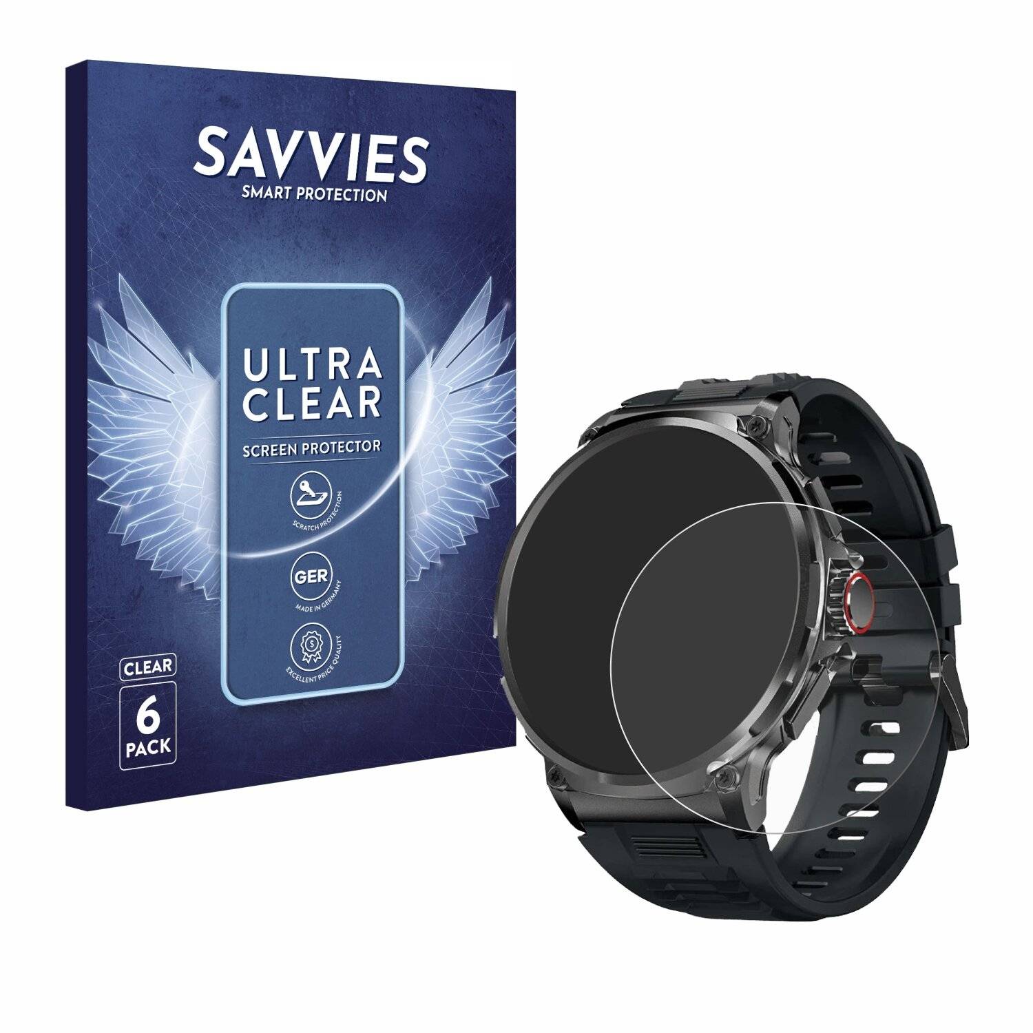 6x Savvies Displayschutz-Folie für Stahlgear Zeus