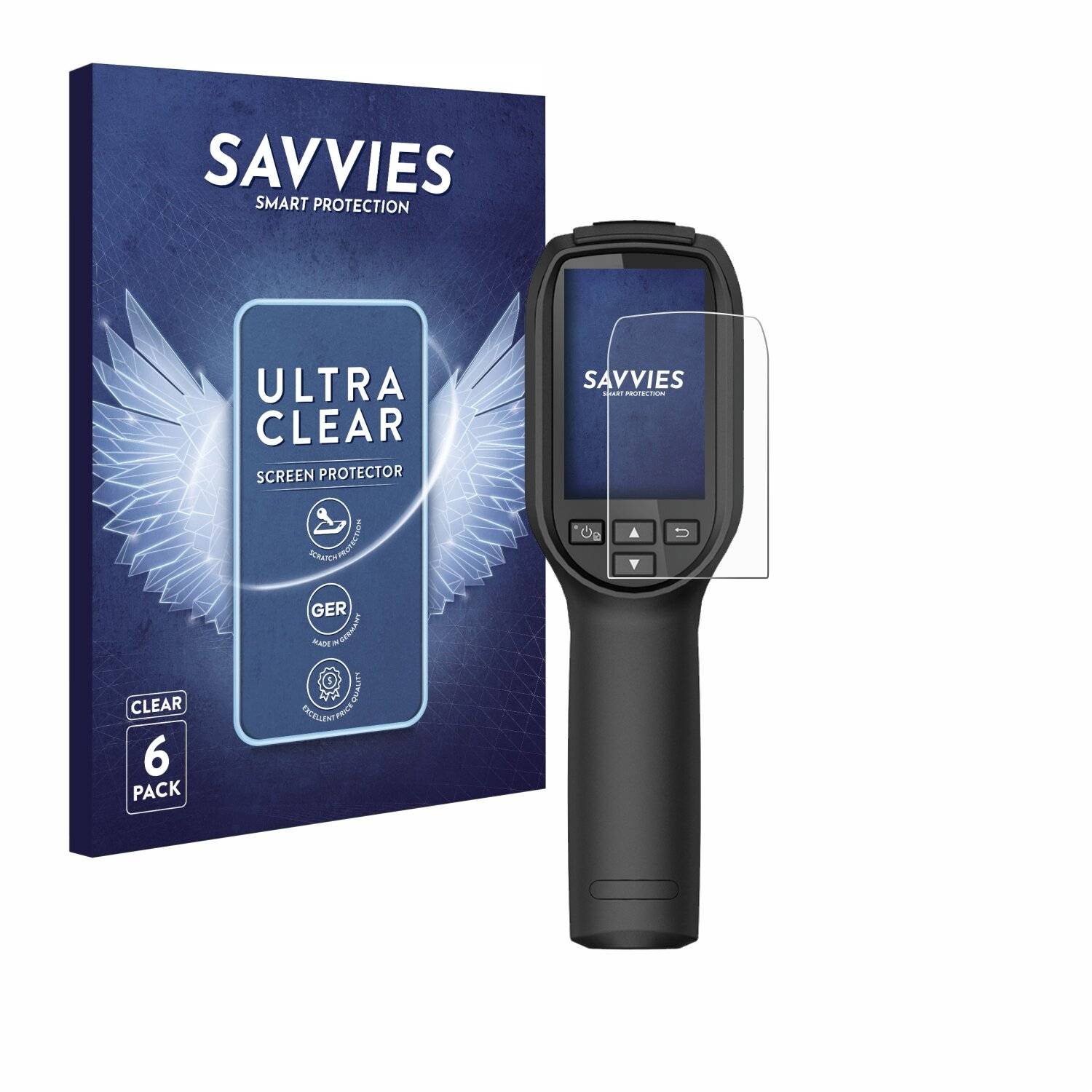 6x Savvies Displayschutz-Folie für Hikmicro Eco /