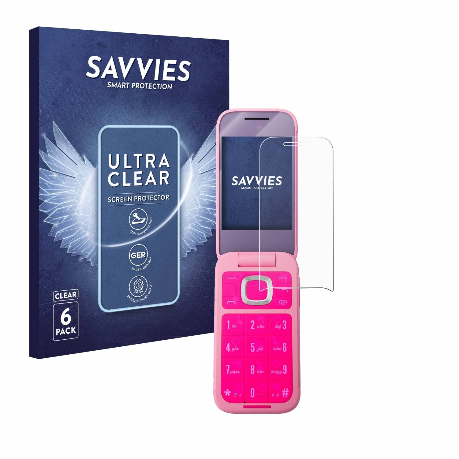 6x Savvies Displayschutz-Folie für HMD Barbie