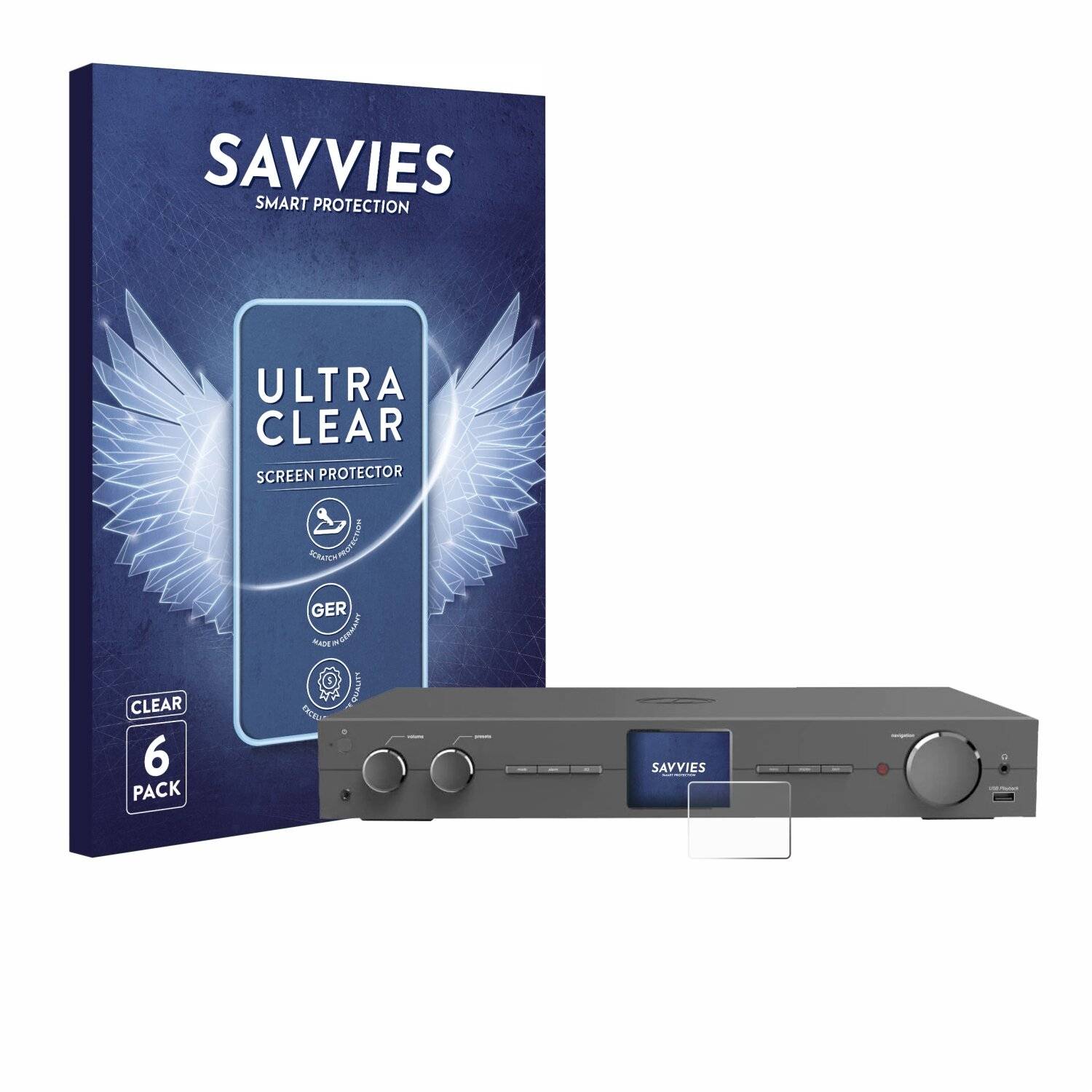 6x Savvies Displayschutz-Folie für Hama