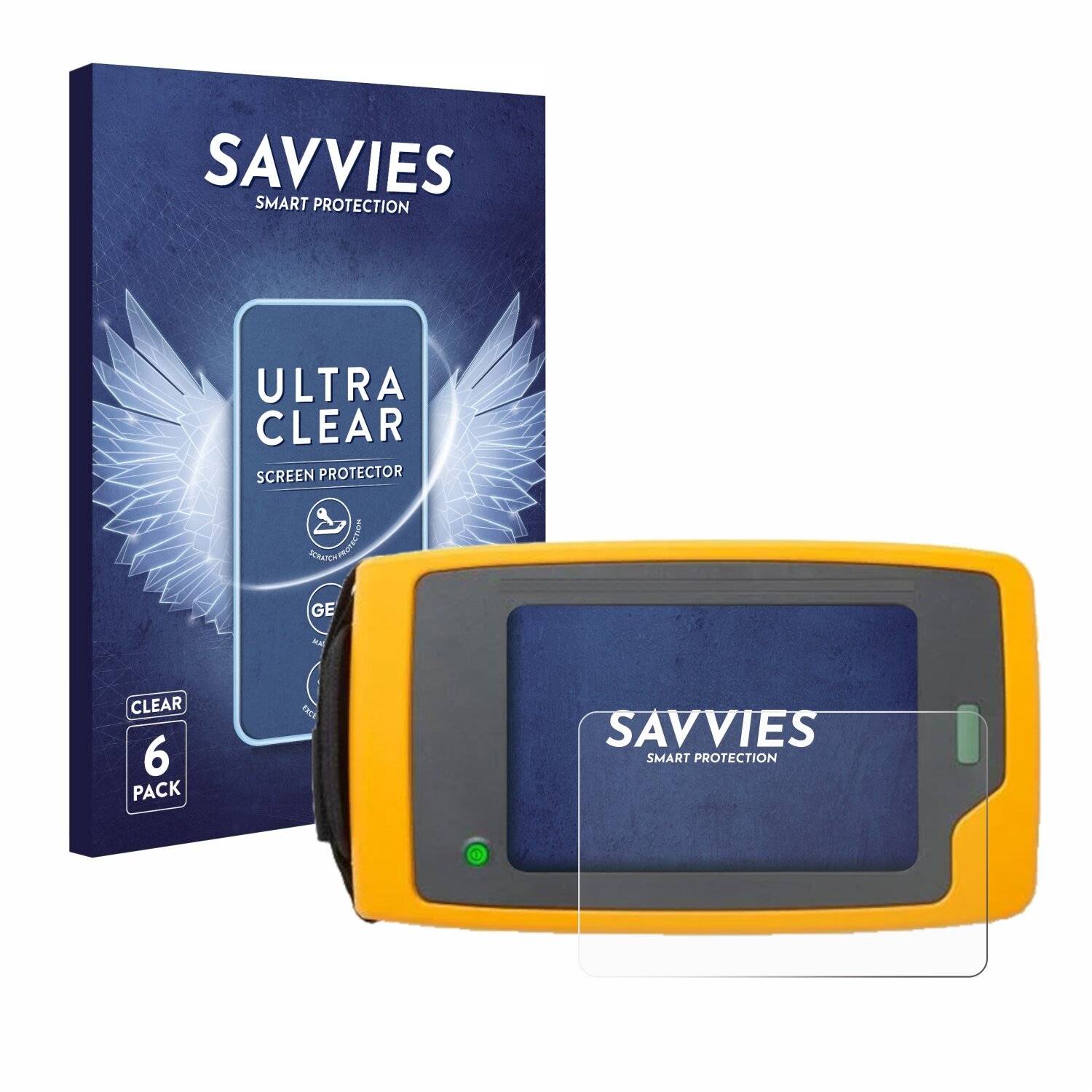 6x Savvies Displayschutz-Folie für Fluke