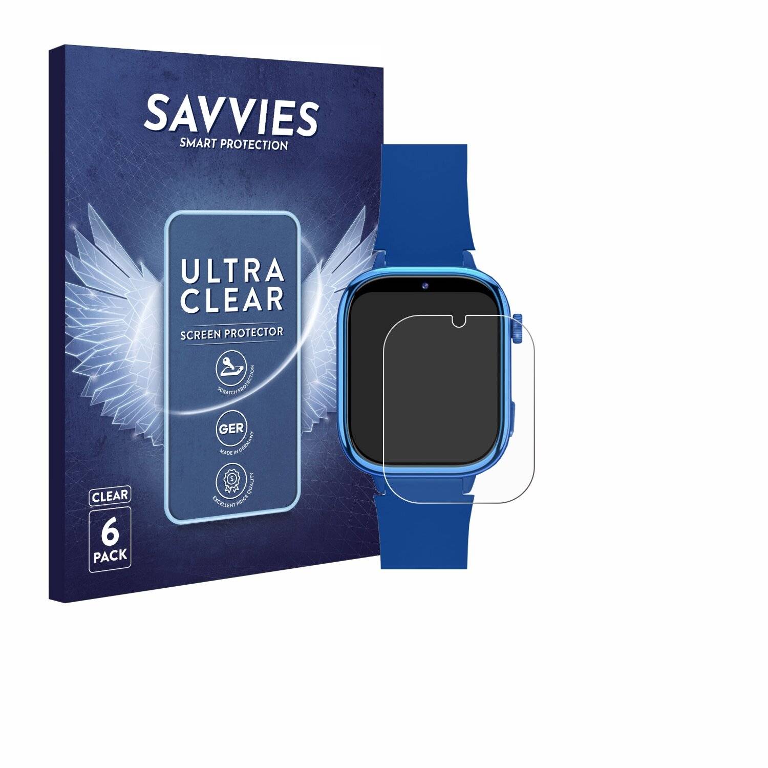 6x Savvies Displayschutz-Folie für Swgota