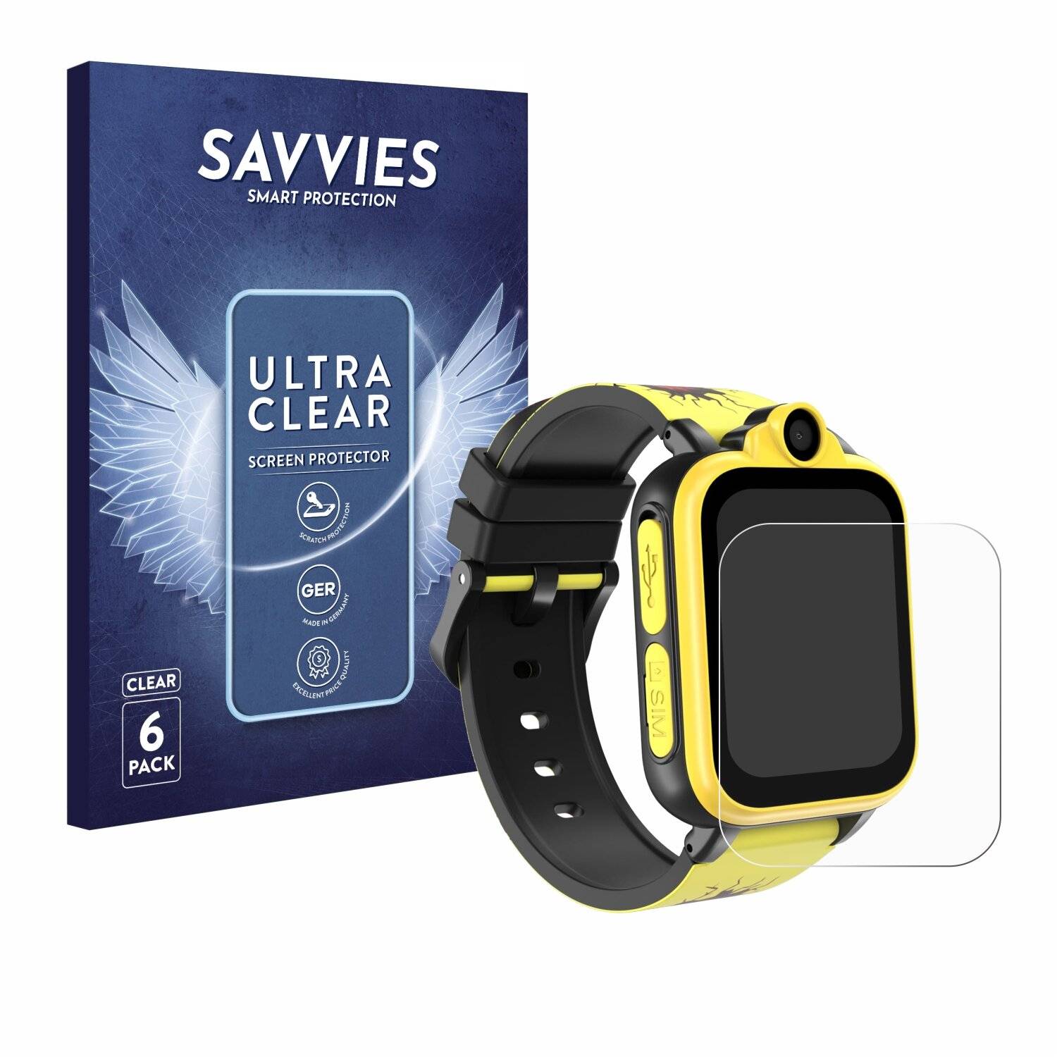 6x Savvies Displayschutz-Folie für Iowodo