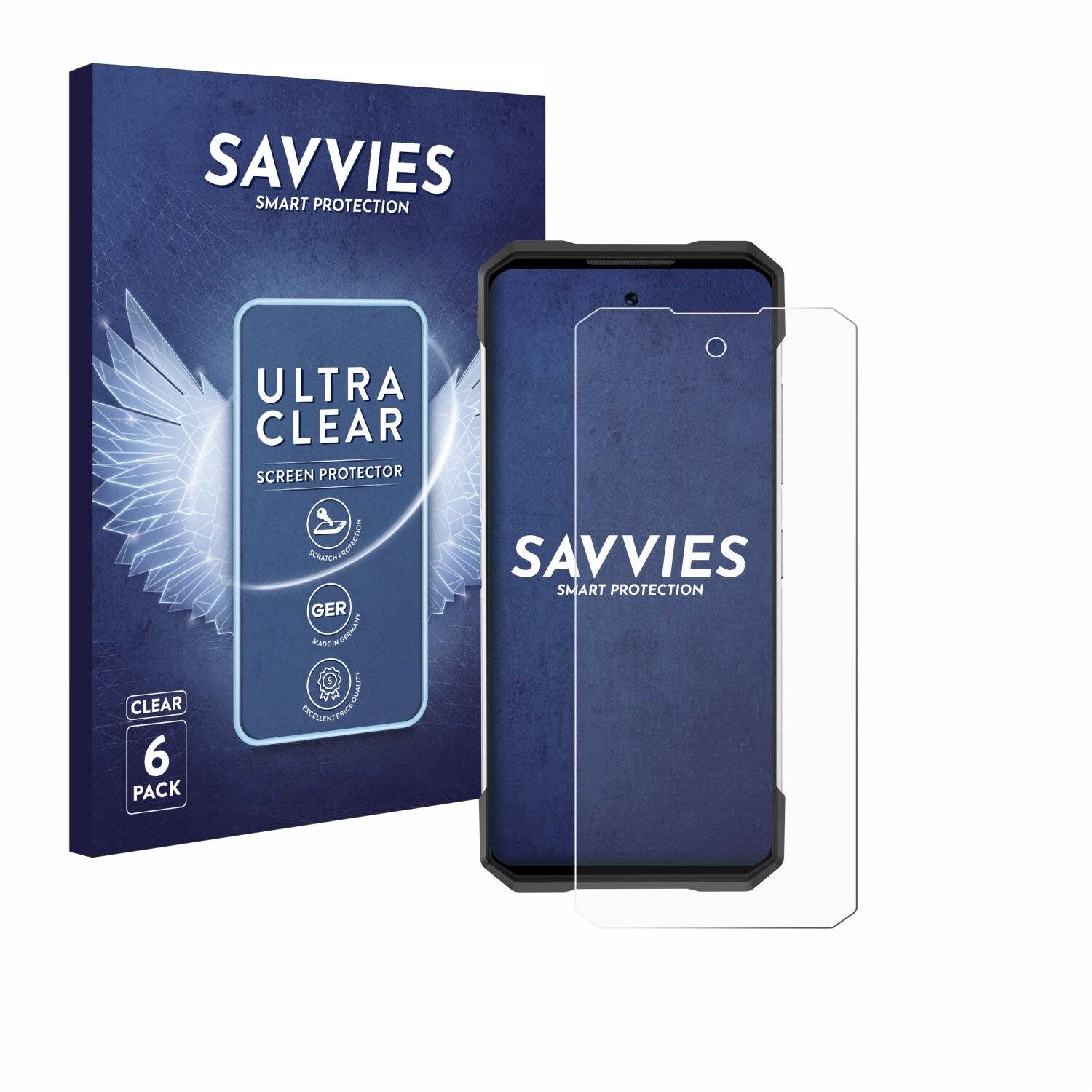 6x Savvies Displayschutz-Folie für Doogee