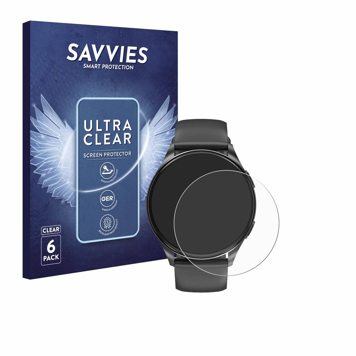 6x Savvies Displayschutz-Folie für Blackview X20