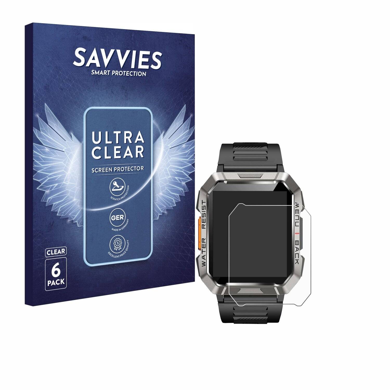 6x Savvies Displayschutz-Folie für Baolubao