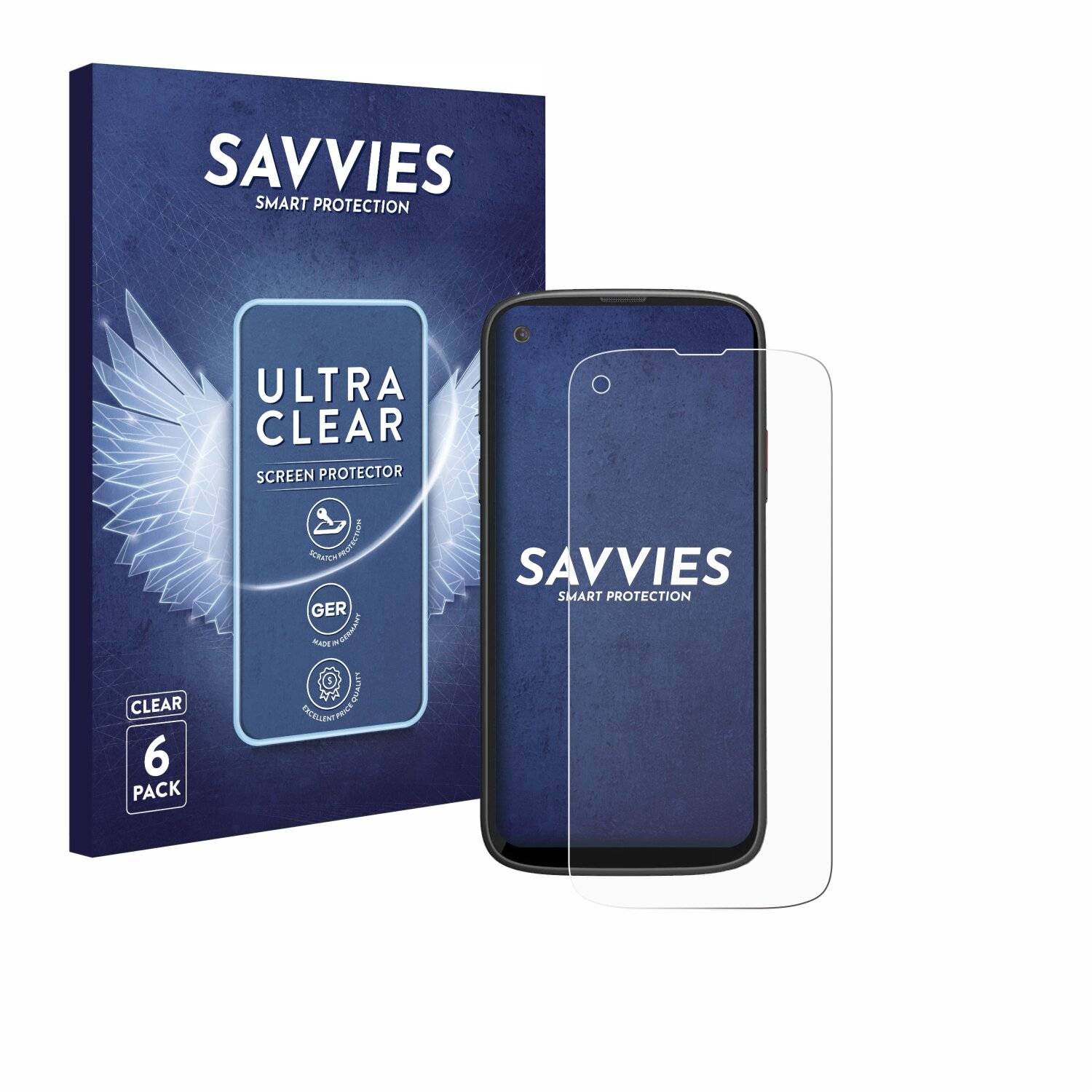 6x Savvies Displayschutz-Folie für Unihertz Jelly