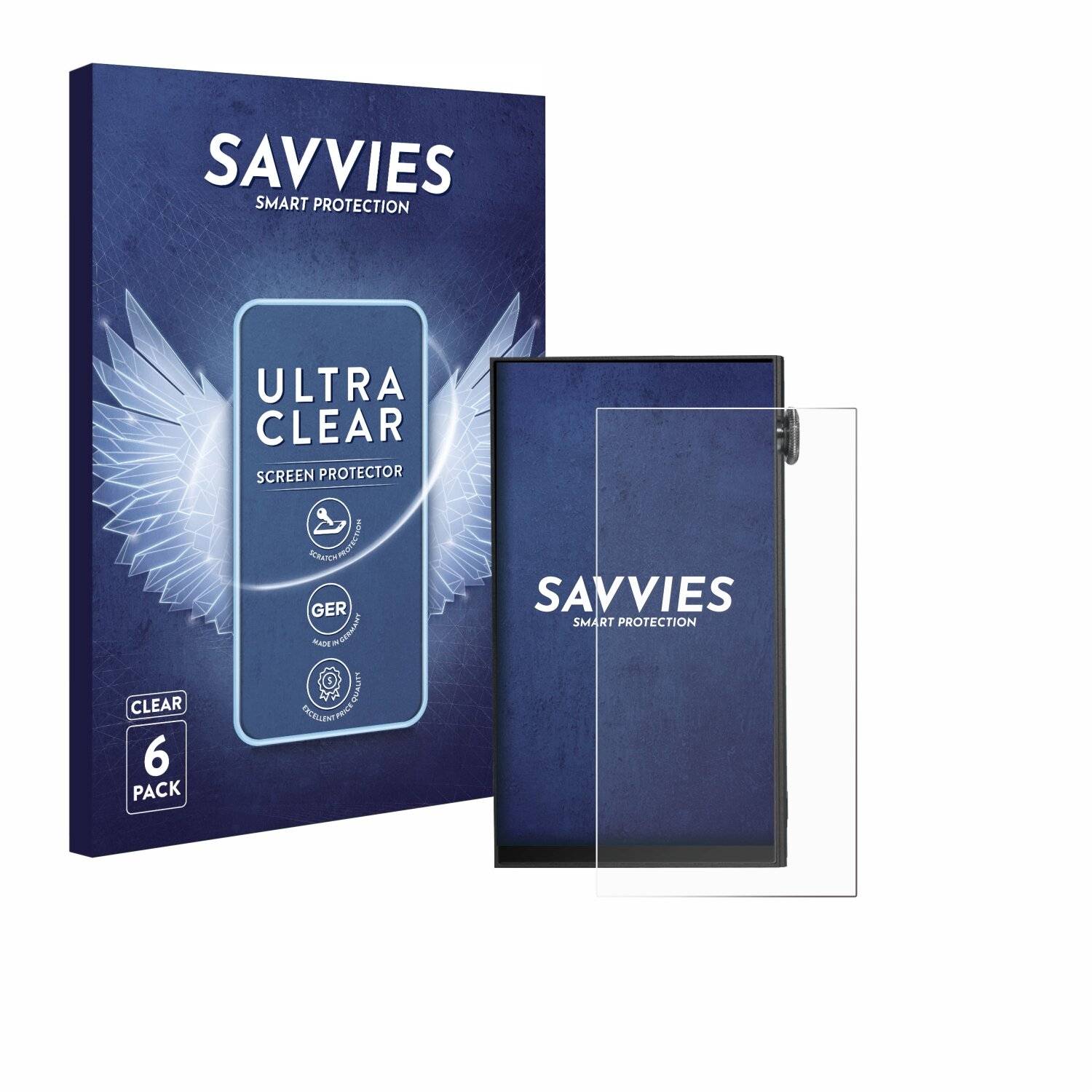 6x Savvies Displayschutz-Folie für iBasso
