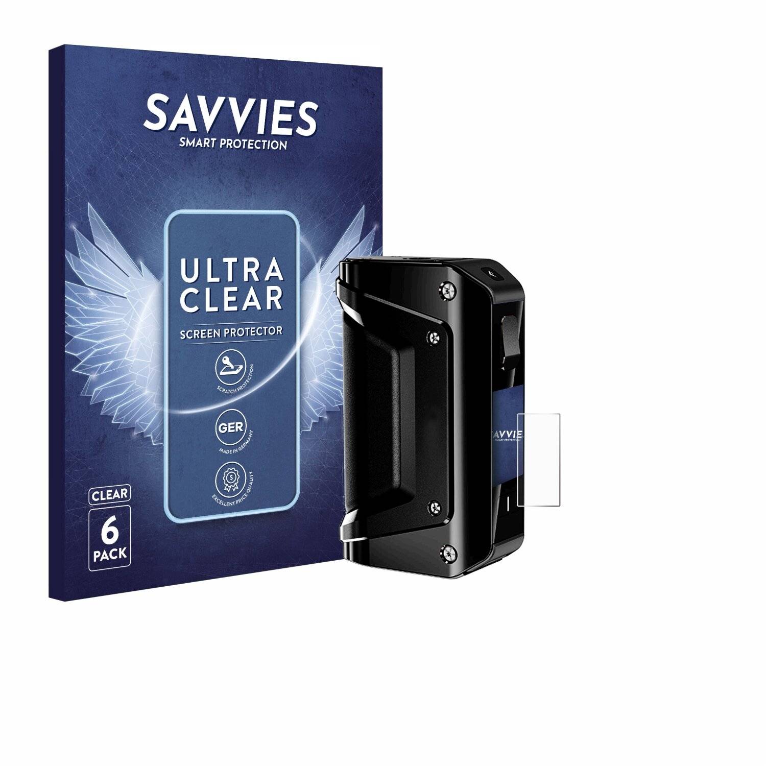 6x Savvies Displayschutz-Folie für geekvape Aegis