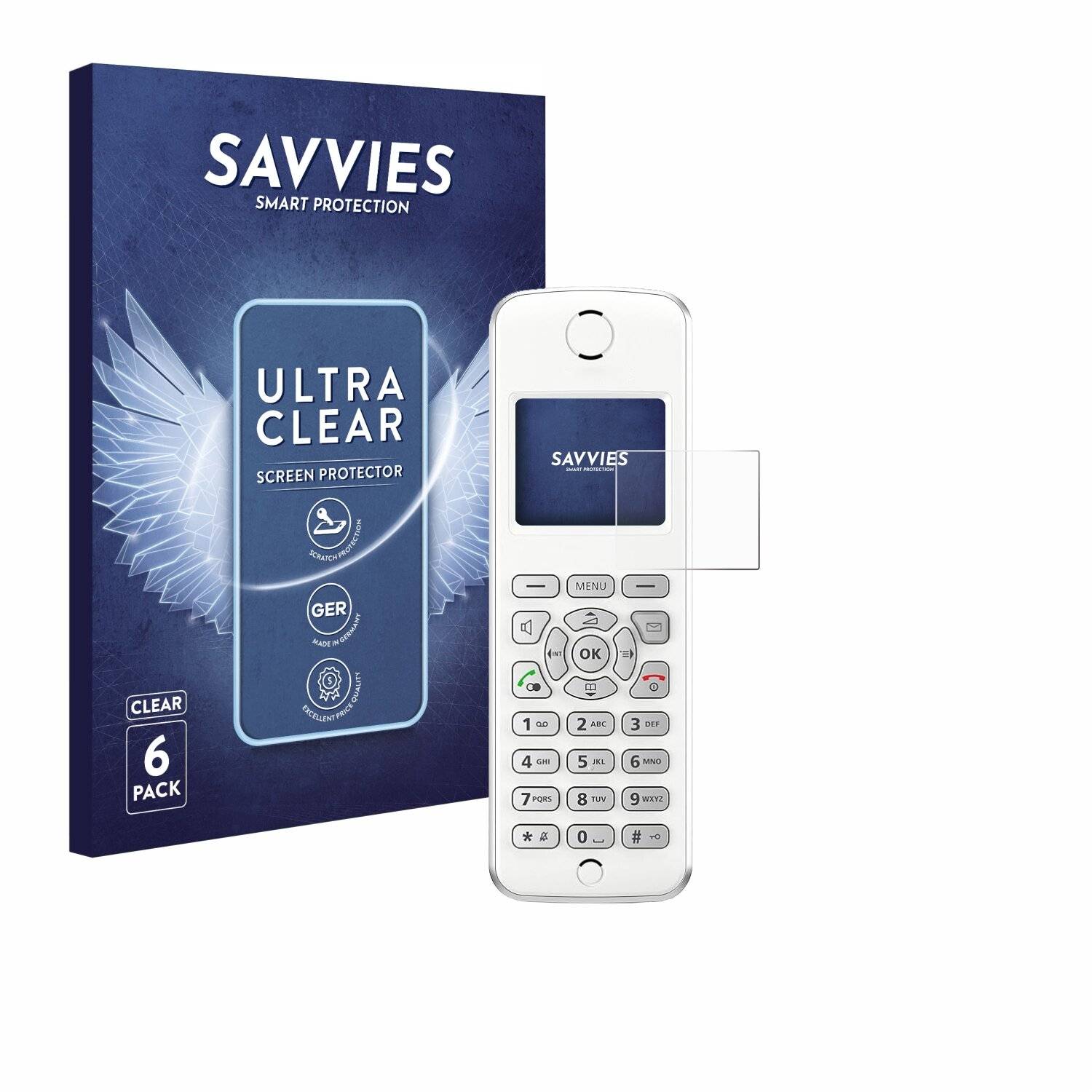 6x Savvies Displayschutz-Folie für AVM Fritz!Fon