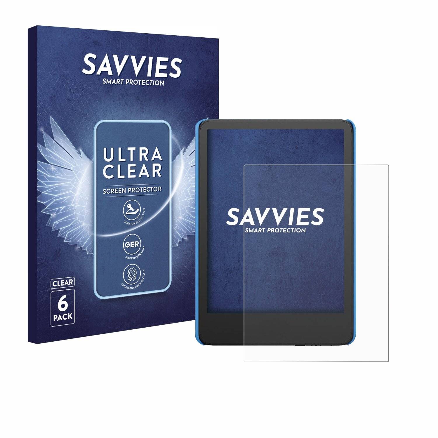 6x Savvies Displayschutz-Folie für Amazon Kindle Kids